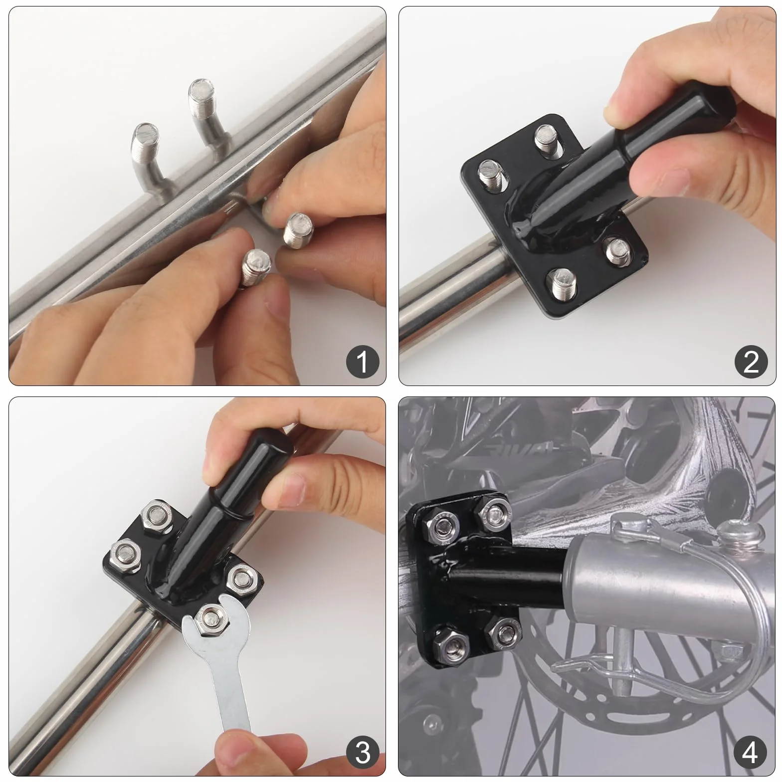 Connecteur de Remorque de Vélo avec Goupille de Sécurité pour Transport d'Animaux et Marchandises