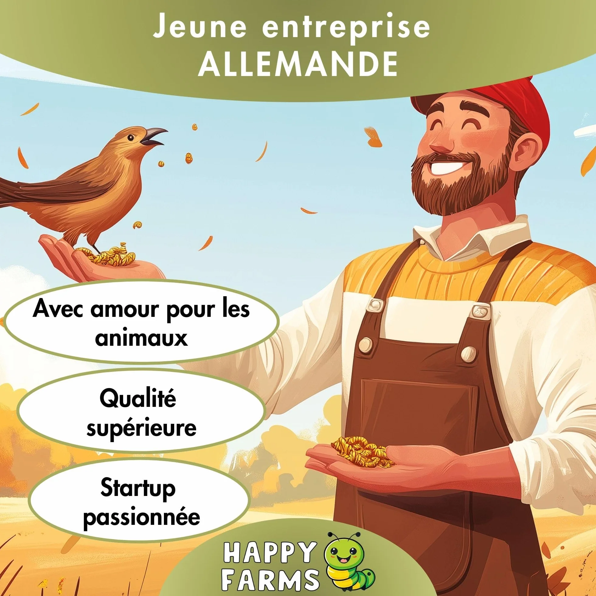 Larves de Mouches Soldats séchées 5 kg – Aliment pour Oiseaux Sauvages, Poules et hérissons