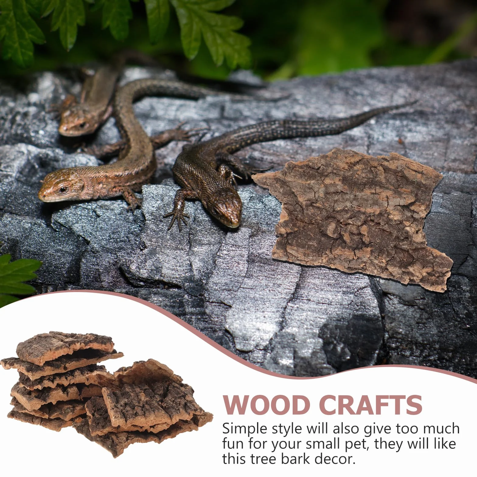 FOMIYES Écorce Arbre pour Reptiles Plateformes Escalade Tortues Décoration Terrarium