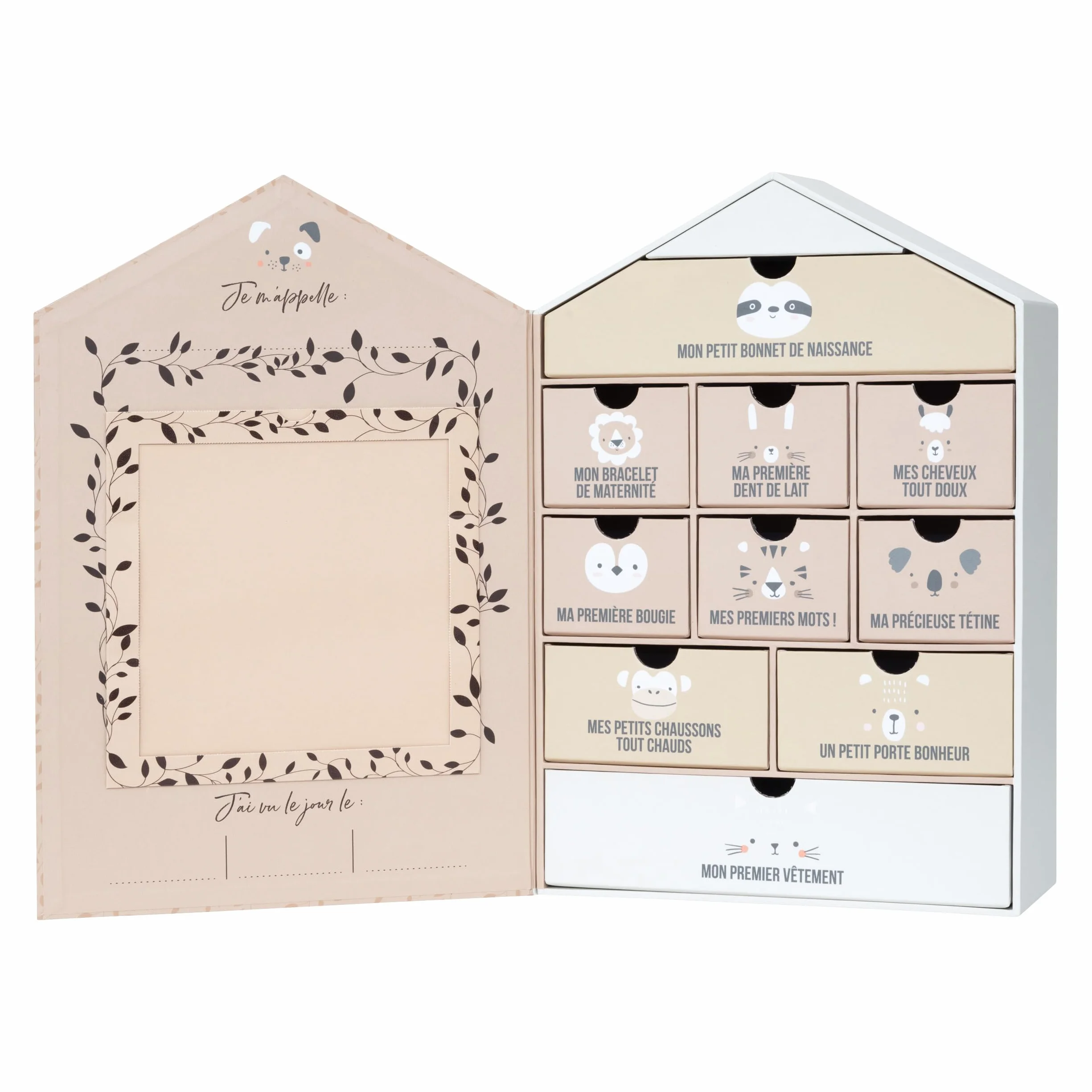Atmosphera Coffret de Naissance Maison Ourson Bienvenue chez toi Mon Bébé