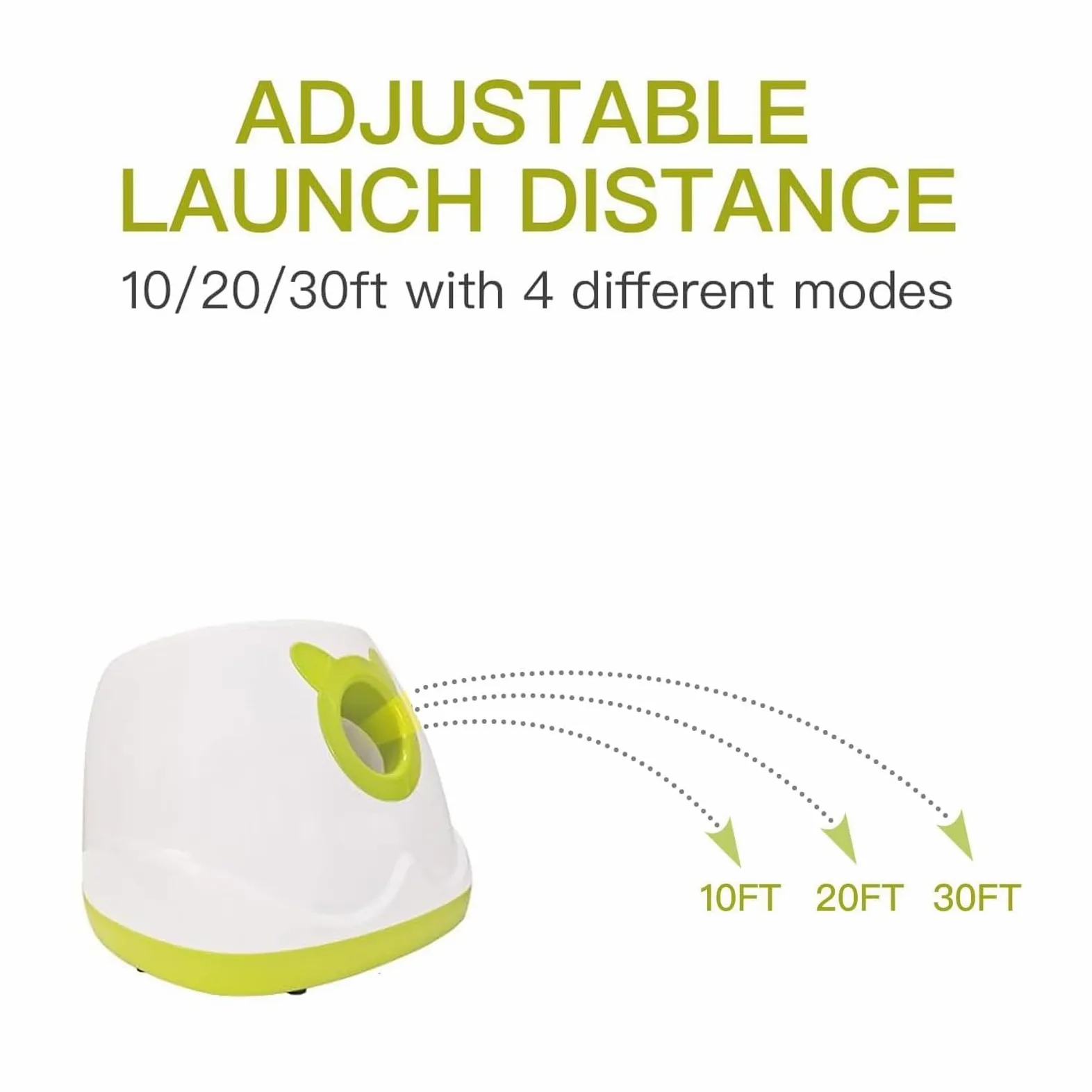 Lanceur de balle automatique pour chien - Jouet interactif pour chien - Balle de tir (jaune)