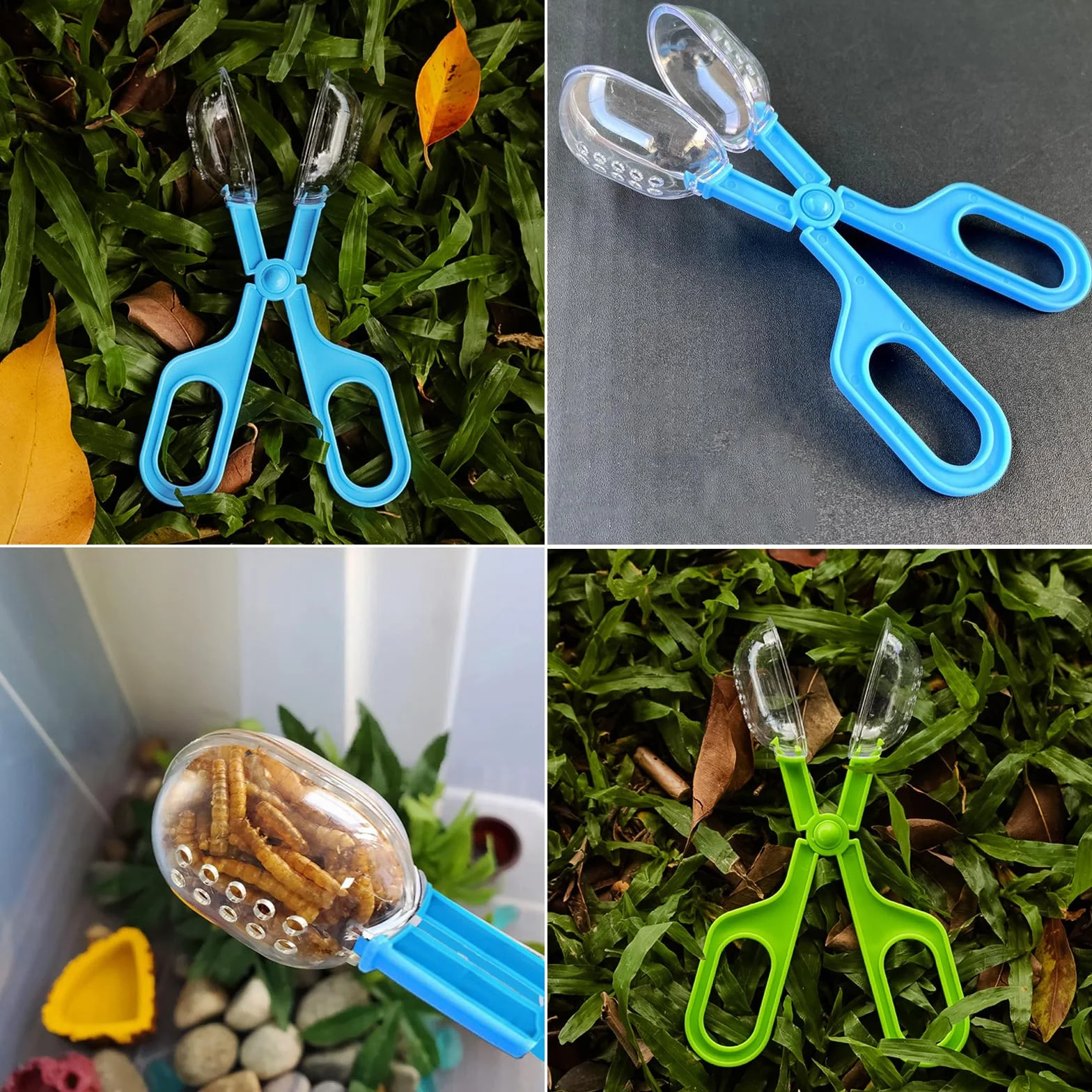 Pinces à Reptiles pour Enfants, 2 Pièces, Outil d'Alimentation pour Petits Reptiles