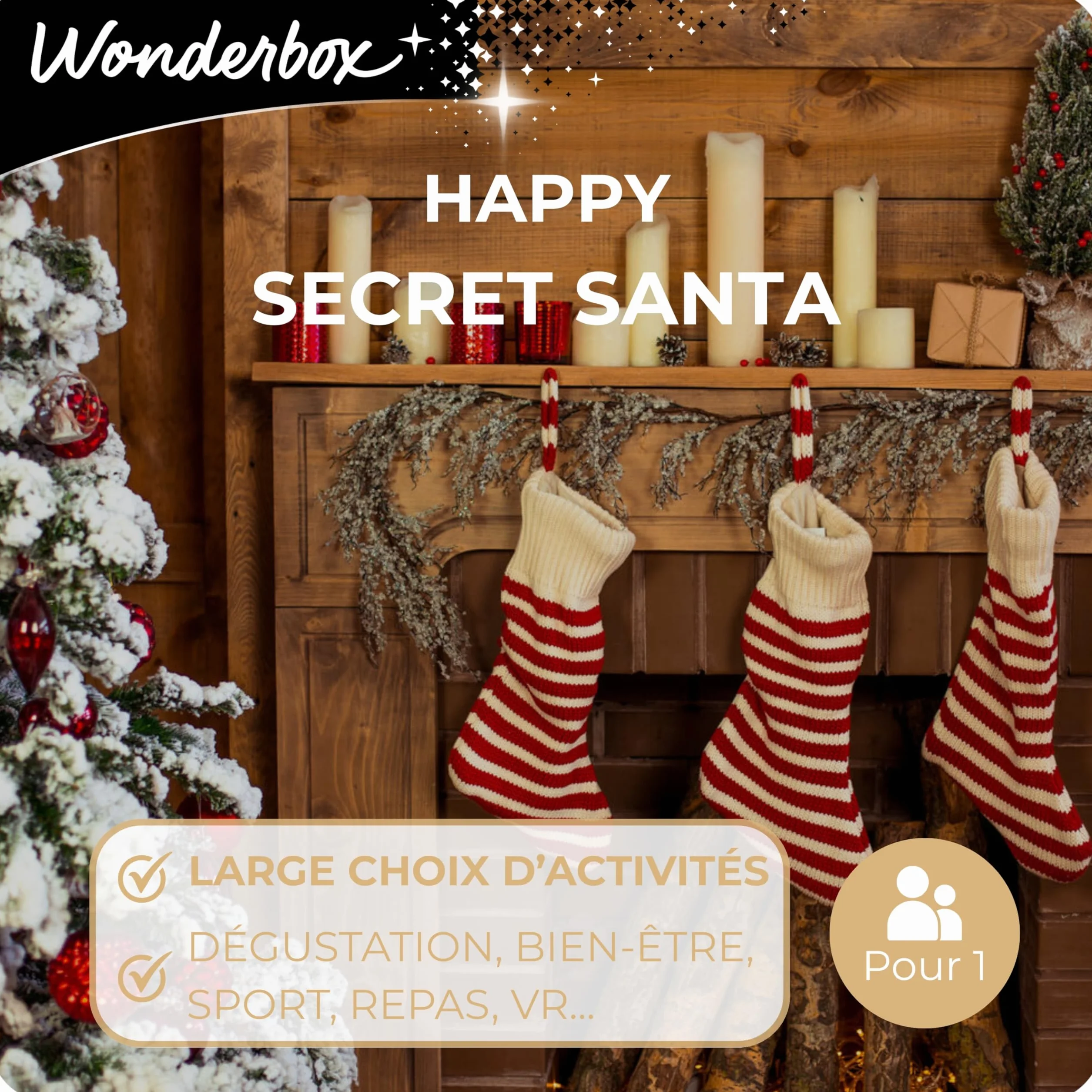 Wonderbox Happy Secret Santa Coffret Cadeau Multi Activités