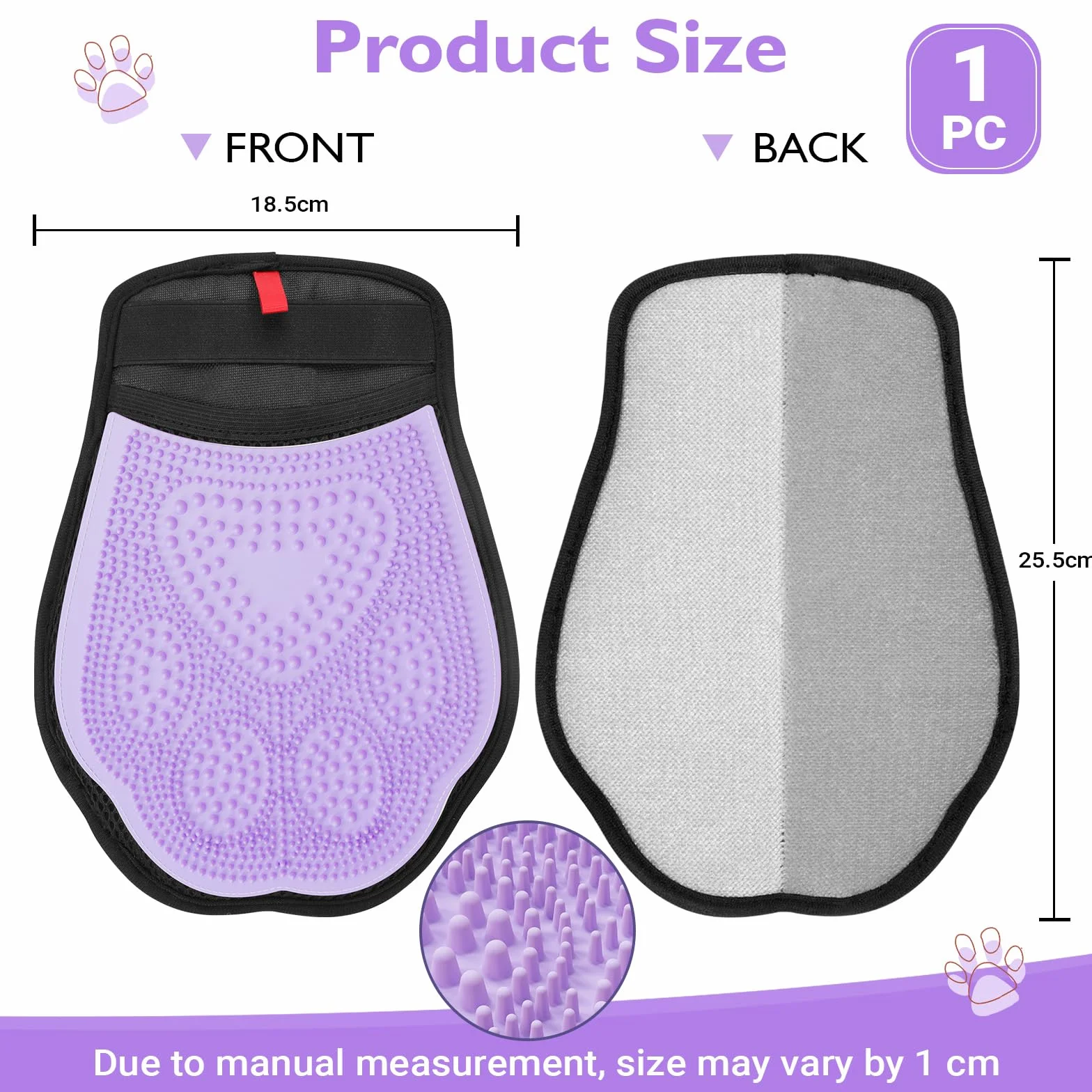 Zivacate Gant Anti Poils Animaux 2 en 1 Amélioré, Brosse Anti Poils Animaux Double Face Électrostatique
