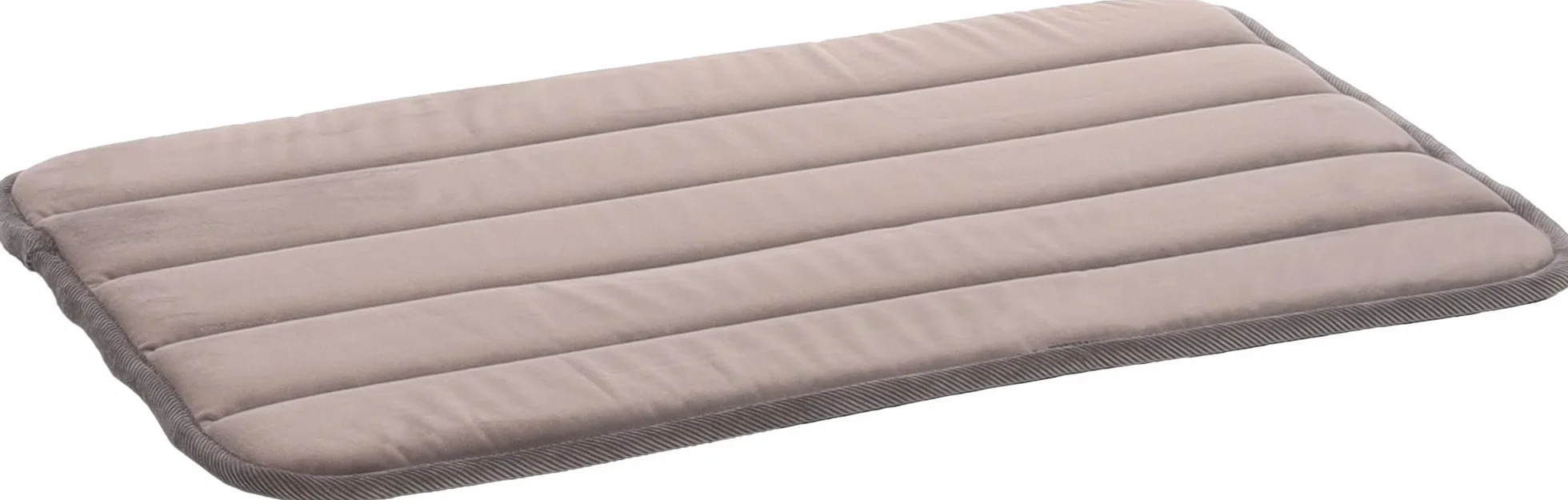 Panier Chien Orthopédique Xana Taupe Mousse Mémoire de Forme 55,5 x 38,5 x 2 cm