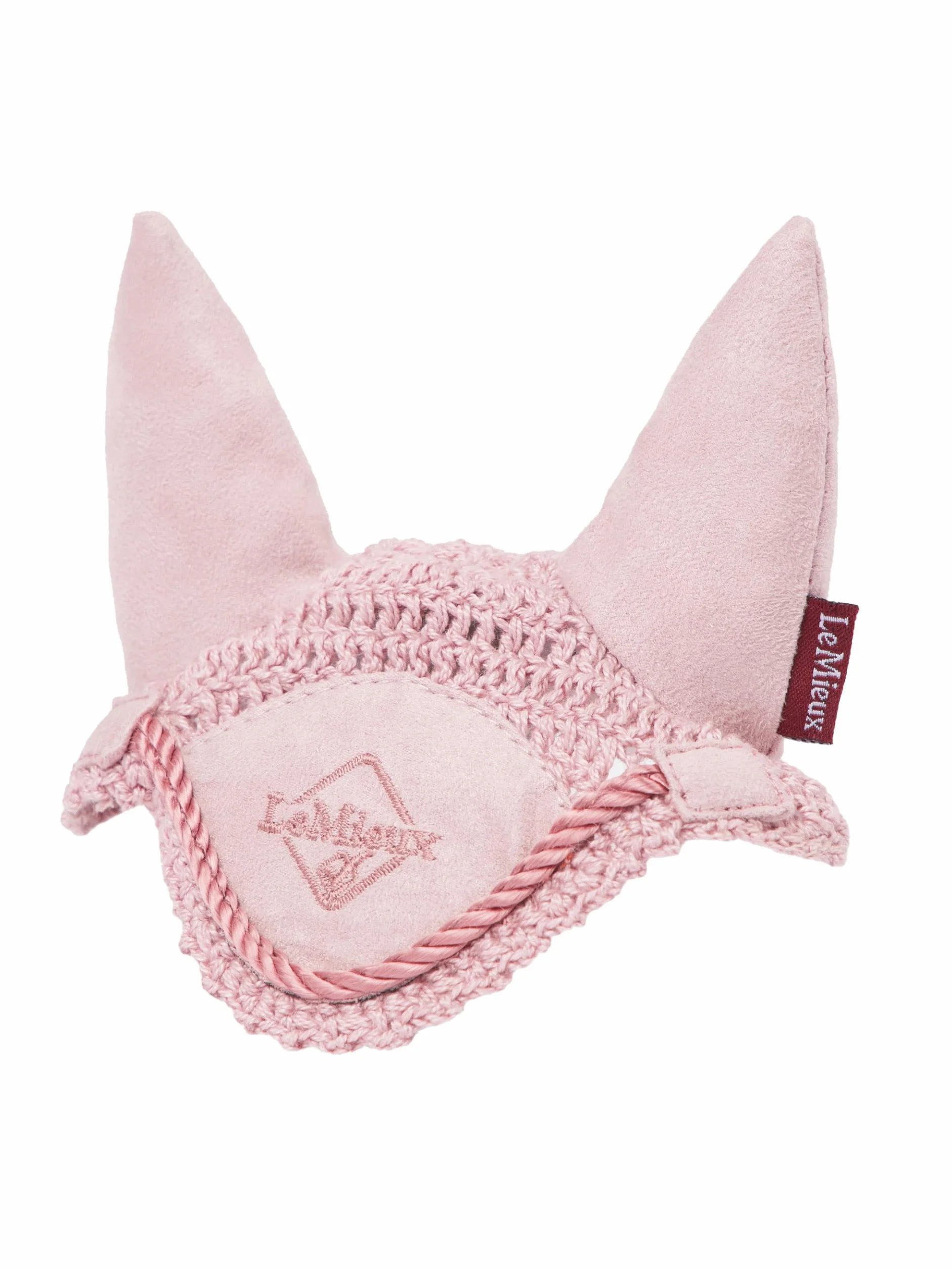 LeMieux Capuche anti-mouches poney Oreilles daim doux Fleur