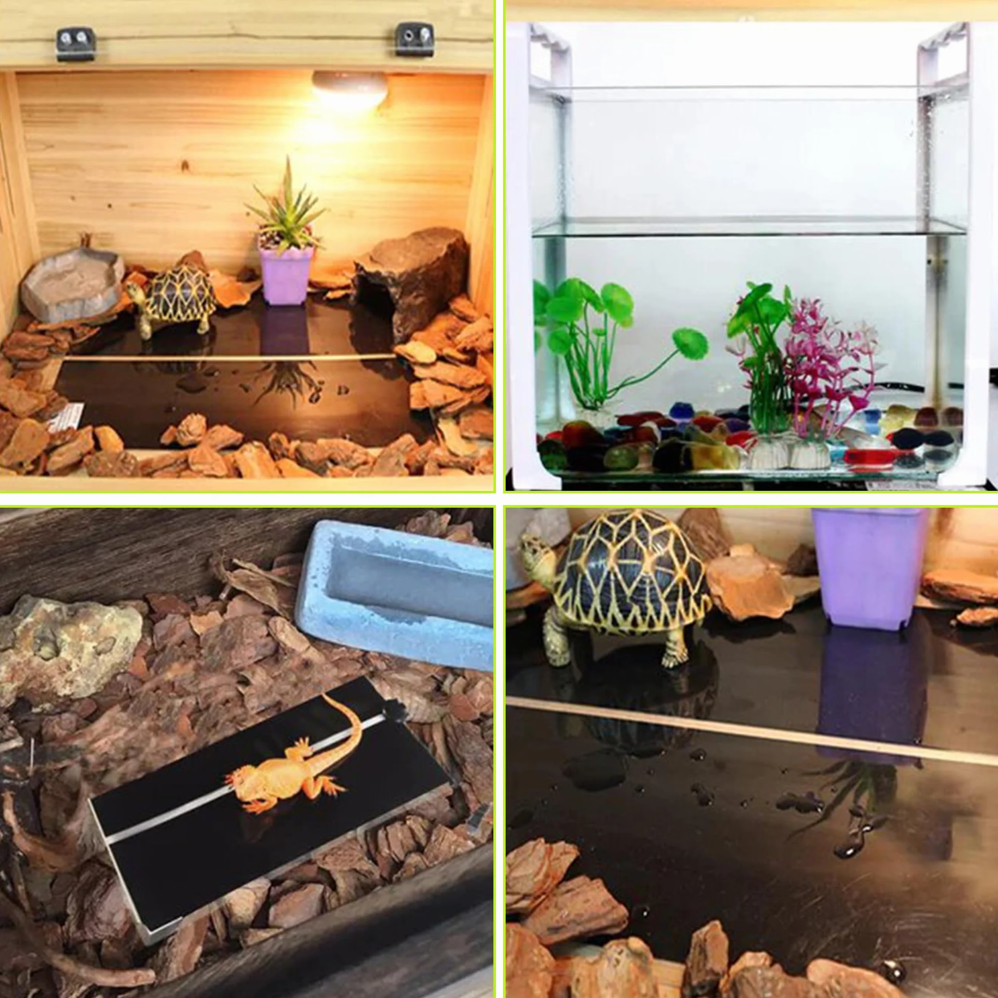 Fallcon Tapis Chauffant Terrarium 7W avec Thermostat - Chauffage pour Reptiles