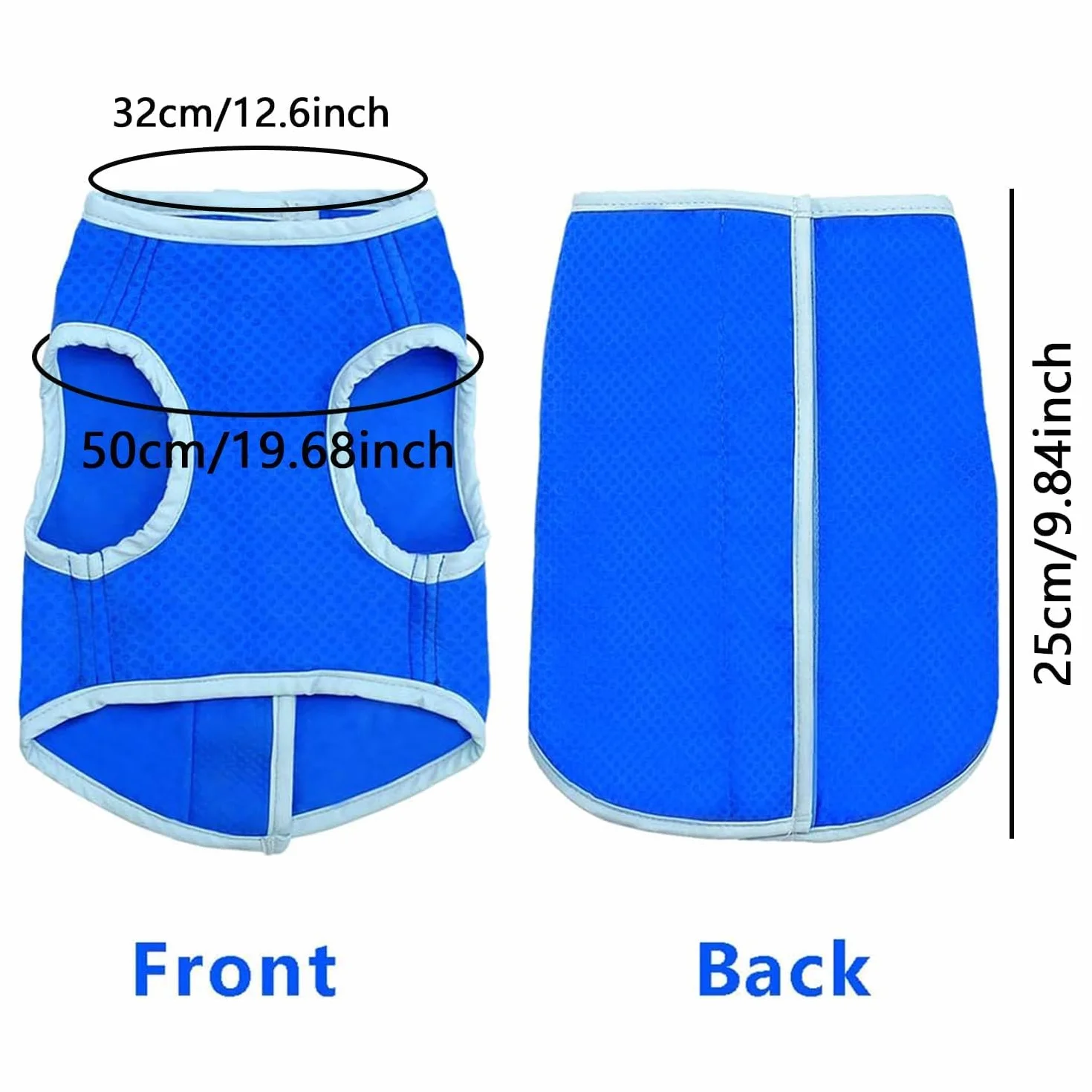 Gilet Rafraîchissant pour Chien Taille Moyenne/Grande Veste de Refroidissement Respirante