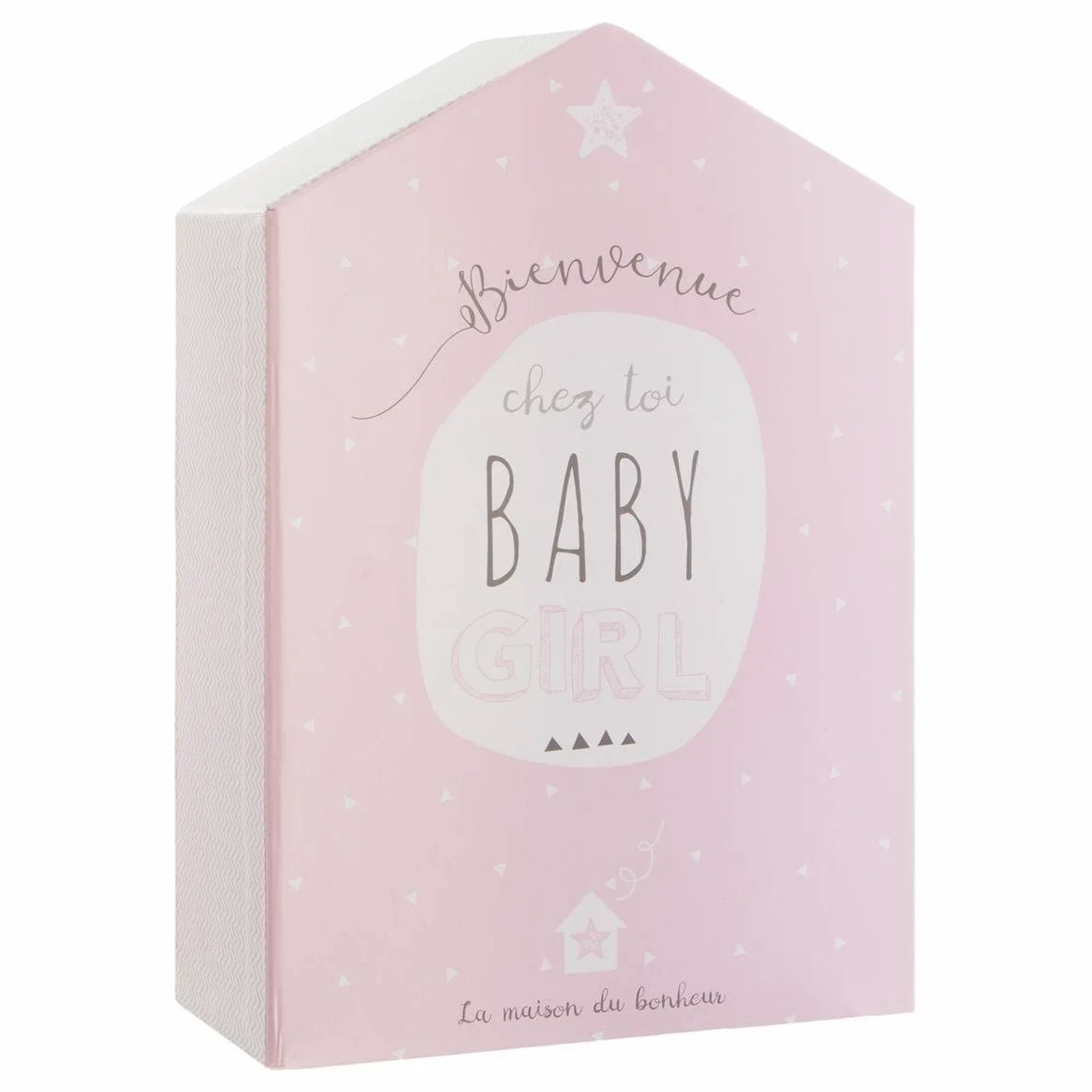 Atmosphera Coffret de Naissance Maison Rose 21x31 cm