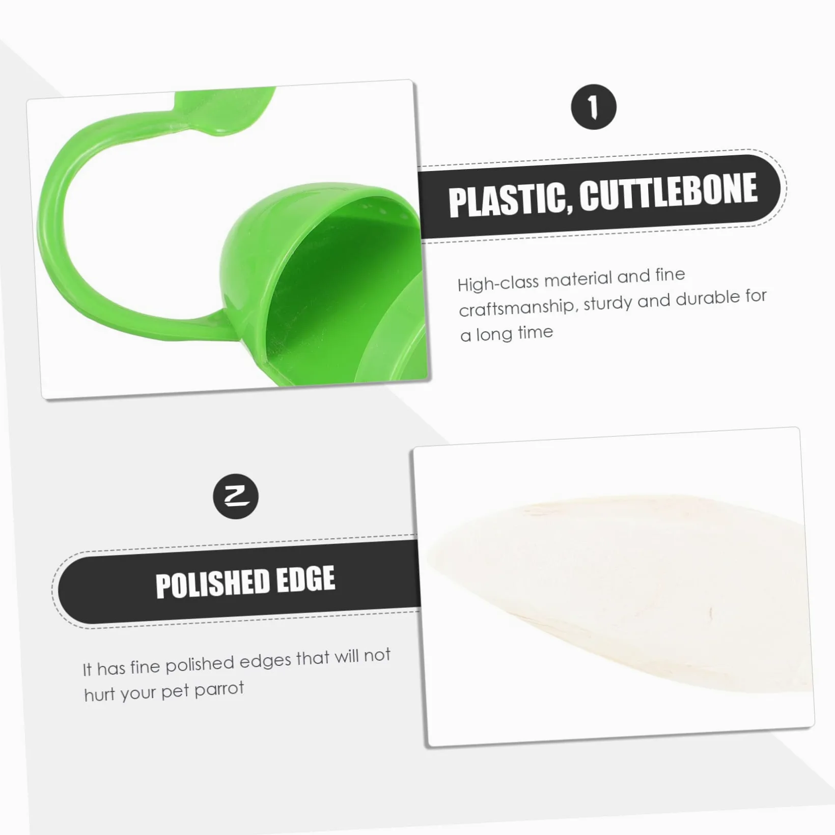 Mipcase 5ensembles Mangeoire Suspendue pour Oiseaux avec Support De Seiche Accessoire Pratique pour Perroquets Perruches Et Autres Oiseaux pour Fruits Et Légumes