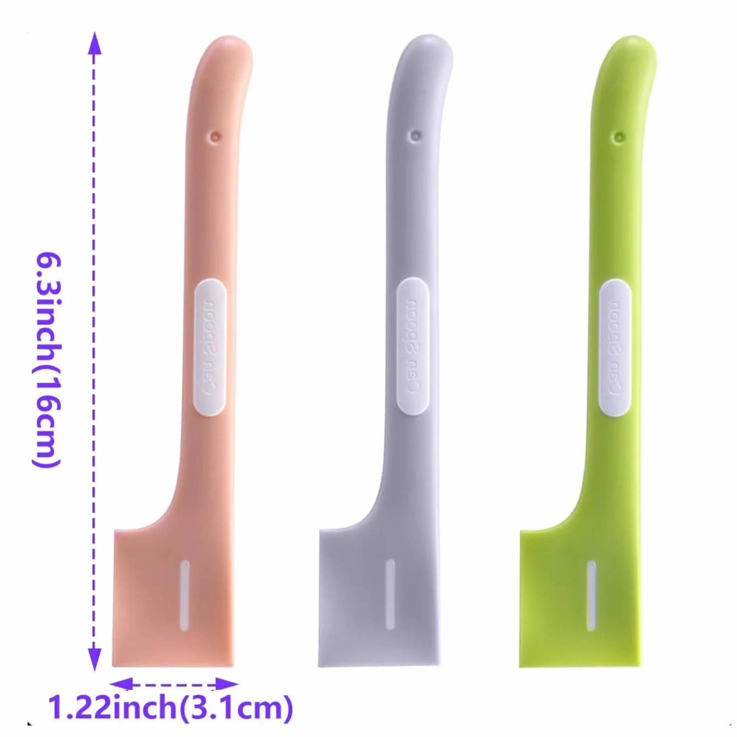 Lot de 6 cuillères à nourriture en silicone pour chat à long manche pour nourriture humide pour chiens et chats