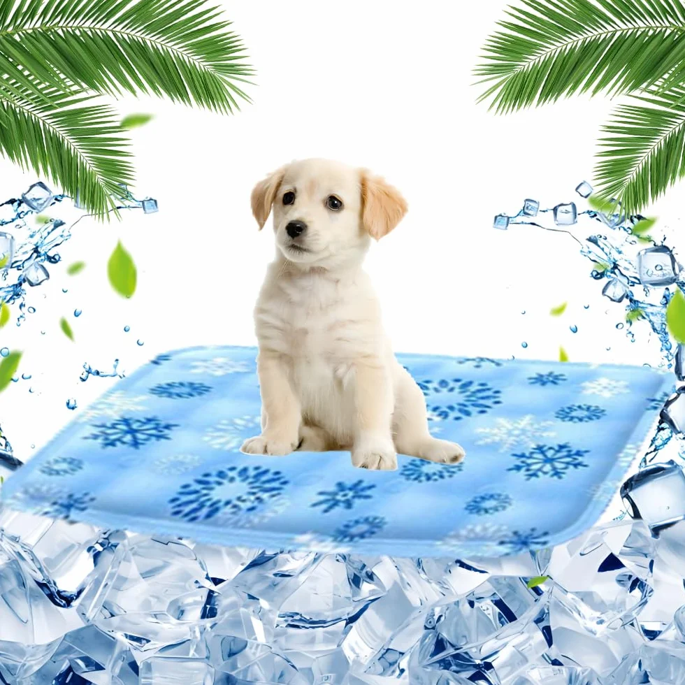 Tapis Rafraichissant Chien Chat 40x50cm Gel Non Toxique Imperméable Pliable Résistant aux Rayures