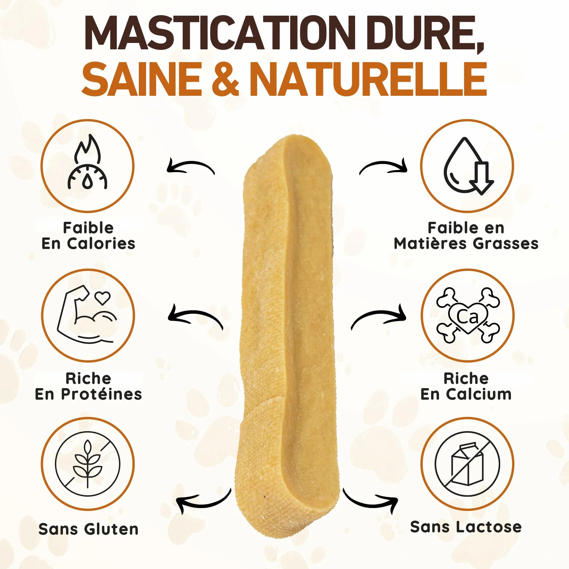 Wildfang Fromage de Yak Jouet pour Chien à Mâcher S 40g Lot de 3 Bâtonnet Dentaire Churpi