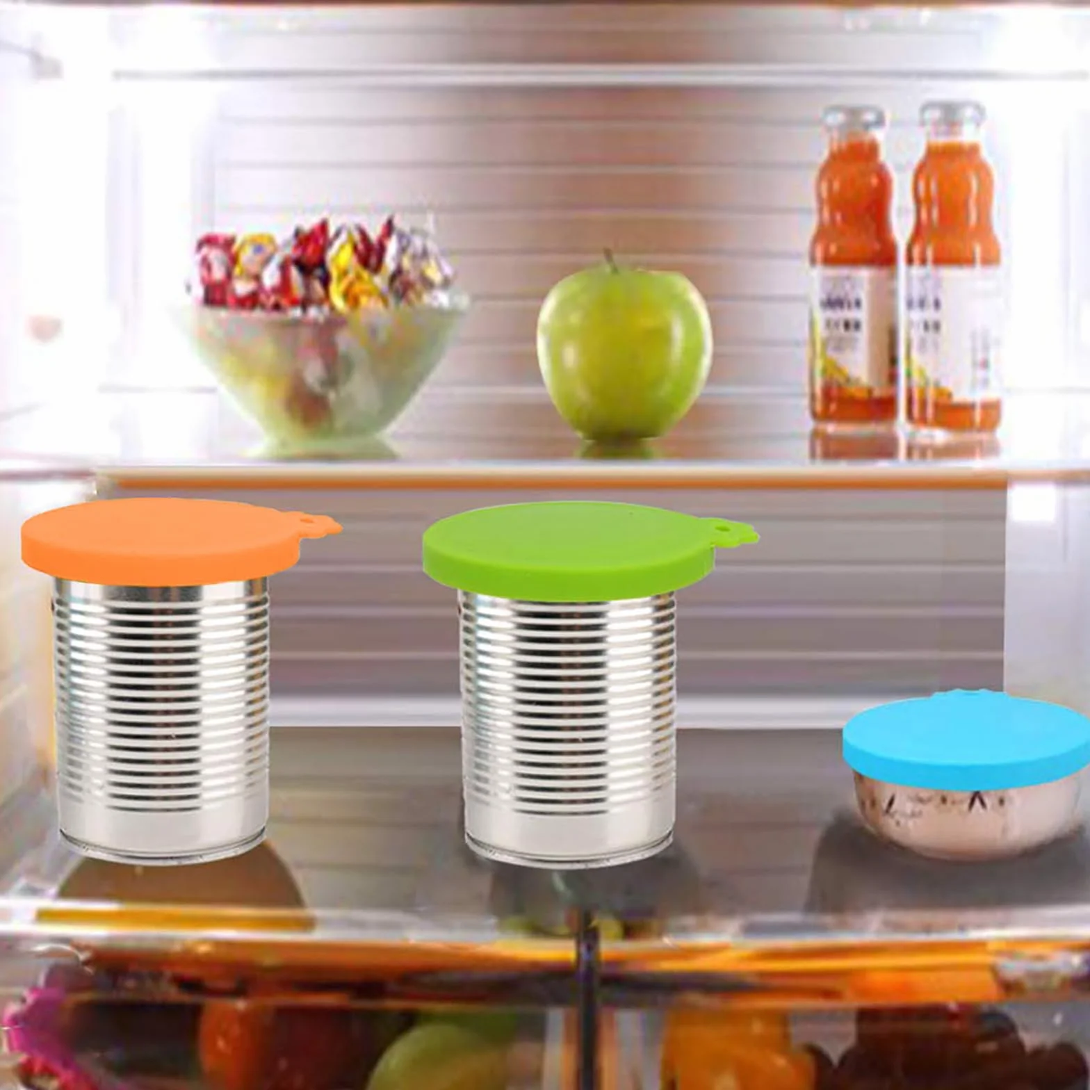 Couvercle Conserve, 4 Pièces Couvercles en Silicone pour Boîte, Couvercles de Conserve Pour Chien Chat Alimentaire Universels, Pet Food Can Lids pour Le Stockage des Aliments pour Chiens et Chats