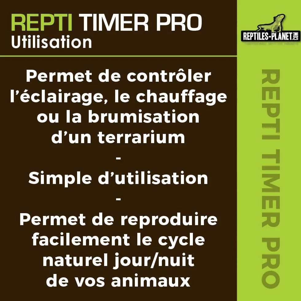 Reptiles Planet Repti Timer Pro Prommagateur Electronique pour Terrarium