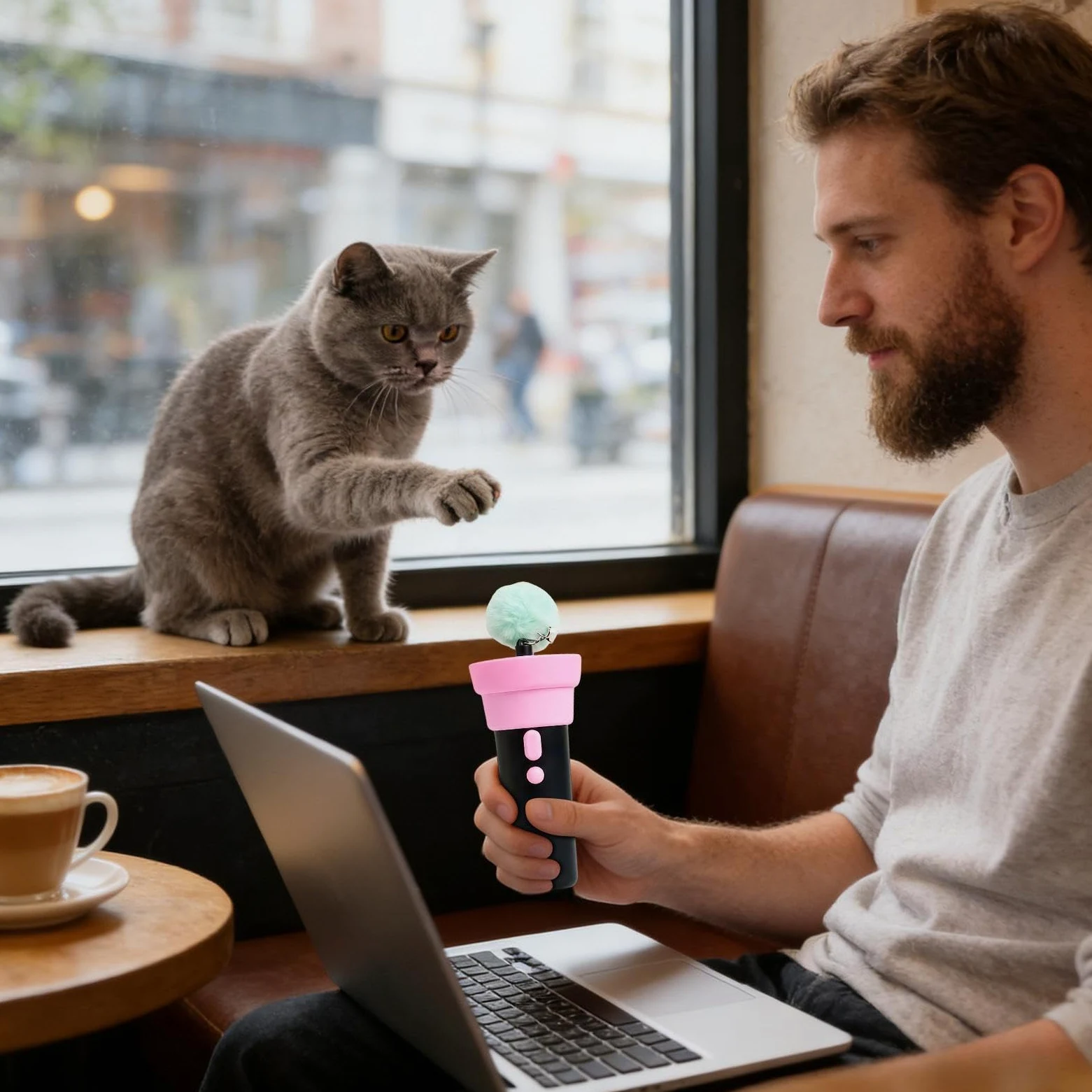 Jouet interactif pour chats Jouet interactif Chasseur pour chats | Jeu d'intérieur pour chatons qui s'ennuient et favorise l'exercice intérieur, le divertissement et l'enrichissement quotidien