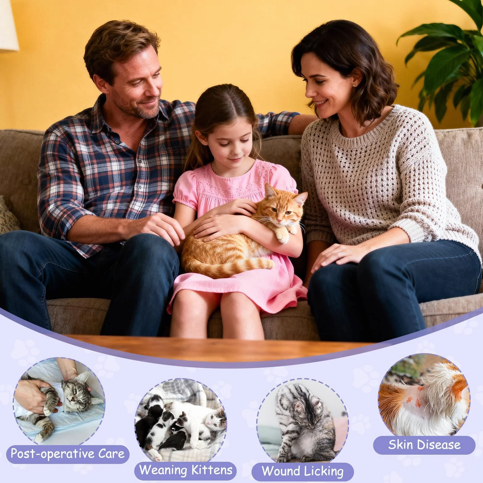 MELLIEX Body pour Chat Post Opératoire Stérilisation, Combinaison Anti Léchage, Gilet de Récupération