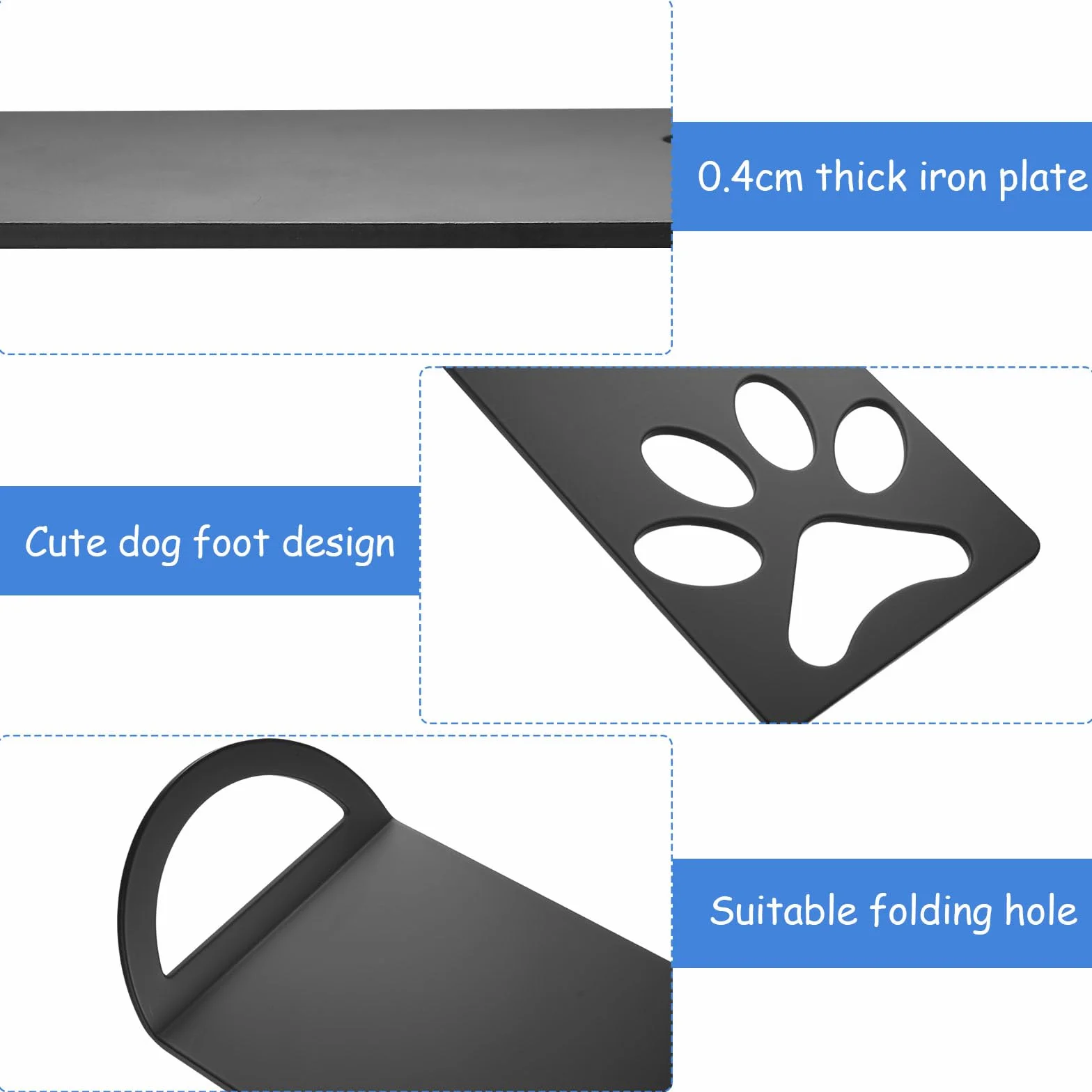 Plaque Piquet pour Chien, Ancre de Sol pour Chiens, Accessoires Camping Extérieur