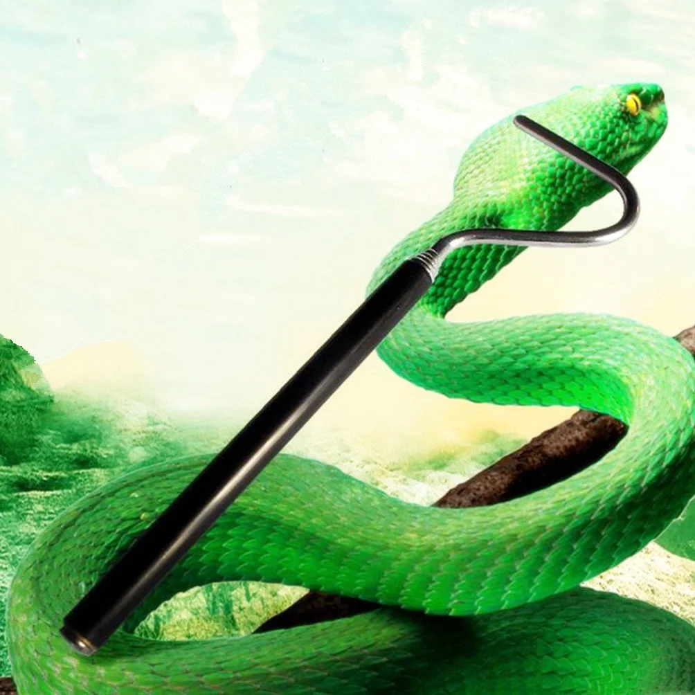 Pince Crochet Reptile Téléscopique 66cm Acier Inoxydable Outil Prise de Serpent