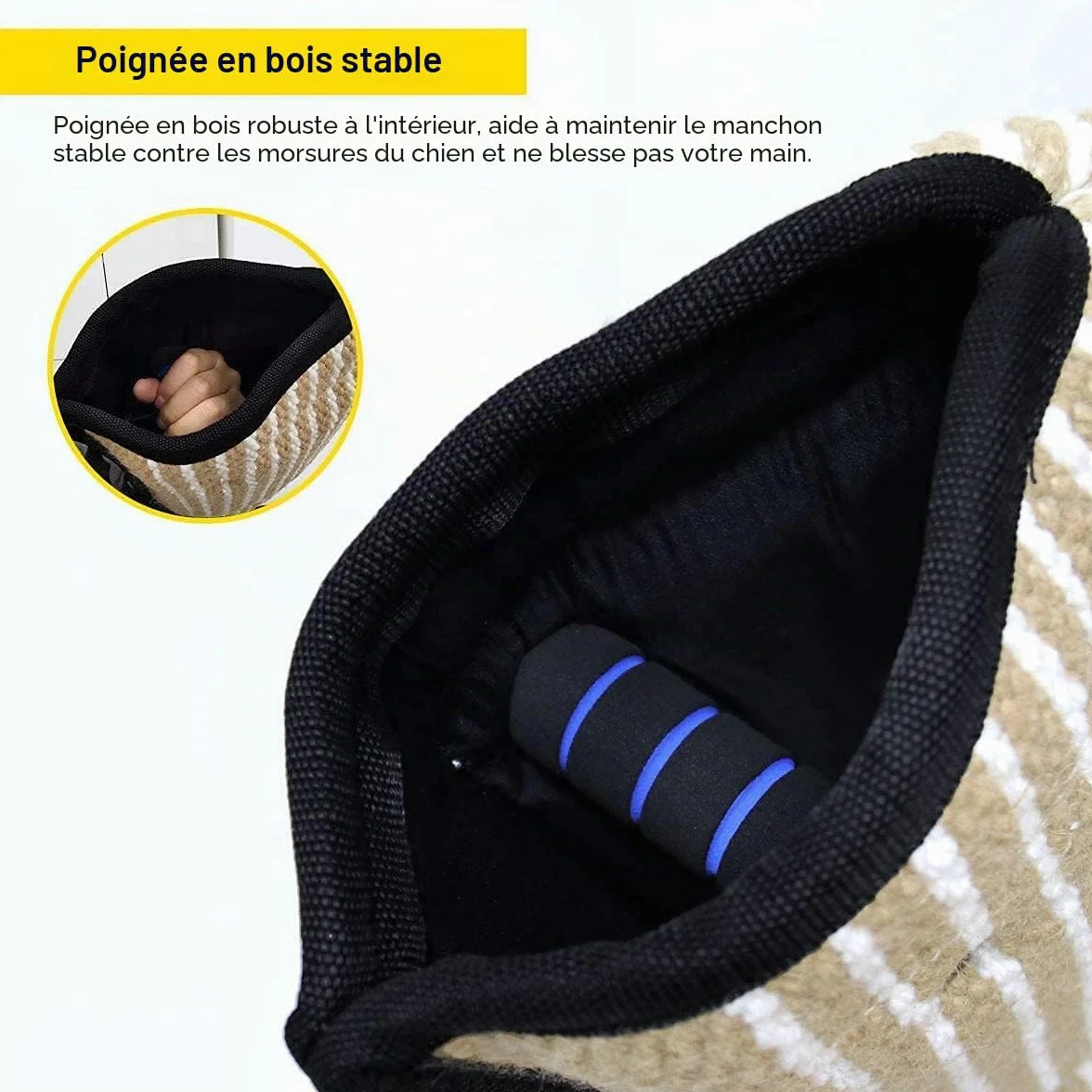 Manche de Protection Anti Morsure pour Chien Chiot Équipement d'Éducation