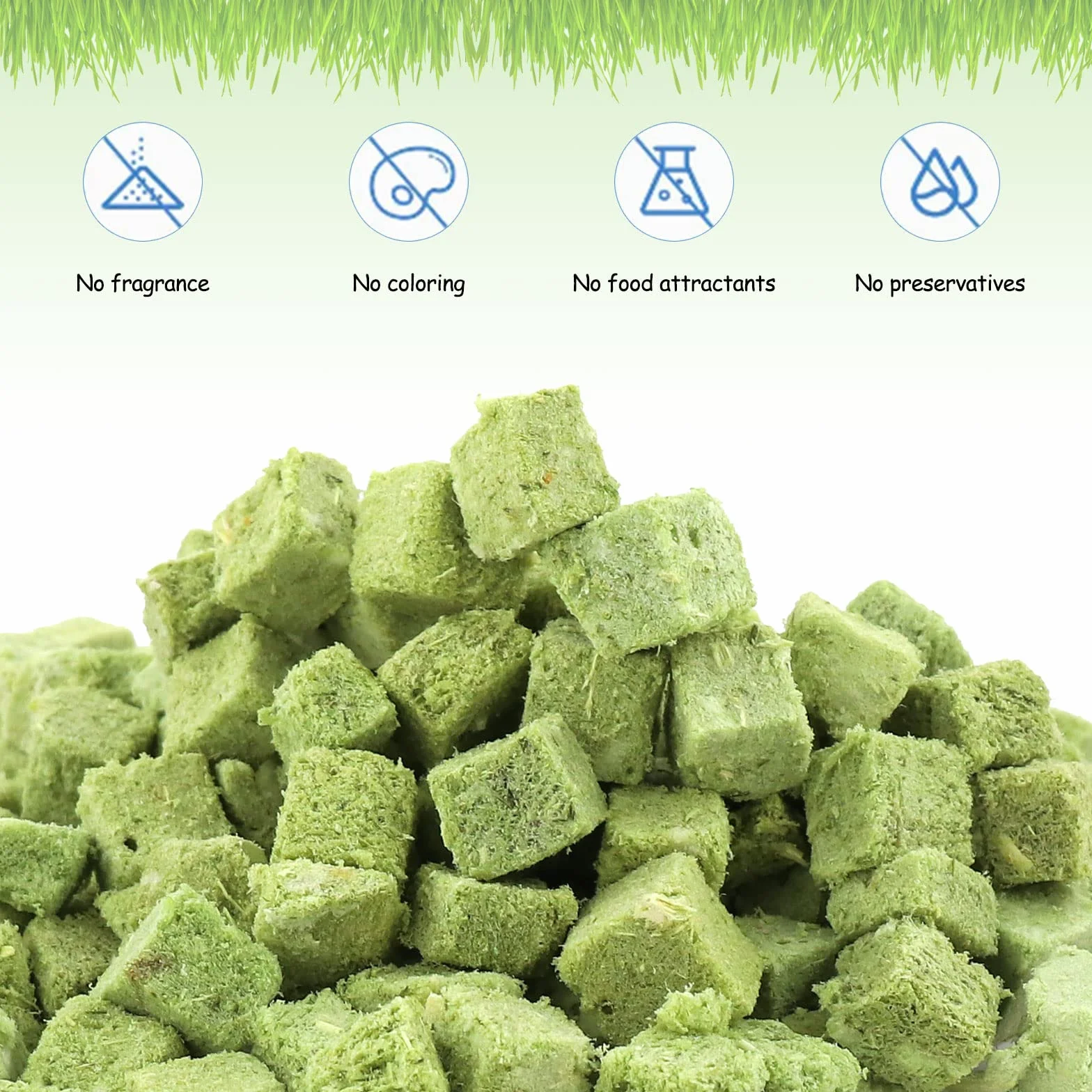 120g Collations pour Chats Herbe à Chat, Gâterie Lyophilisée pour Nettoyage des Dents