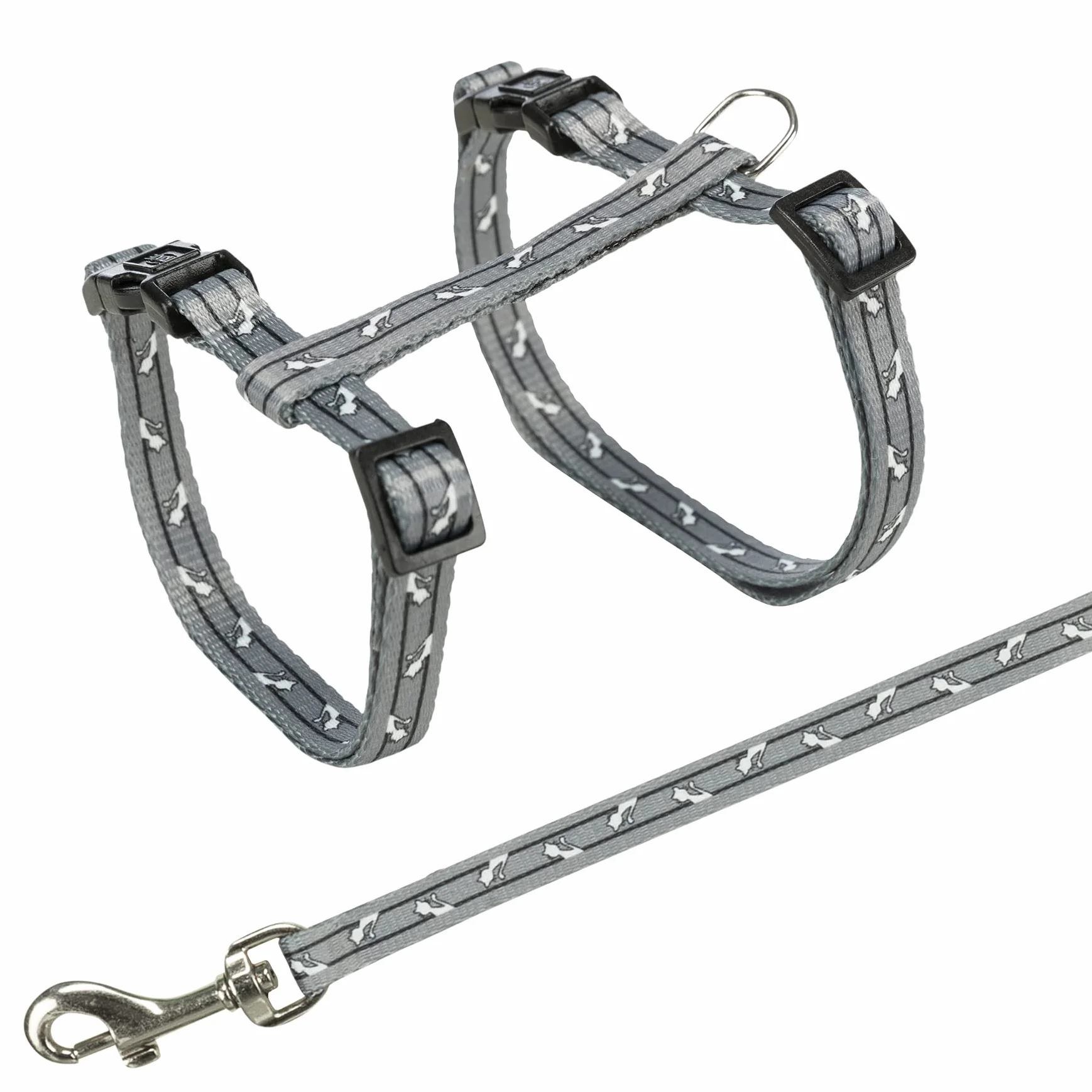 TRIXIE Harnais pour chats avec laisse 27-45 cm 1,20 m sangle réglable fermetures à cliquet