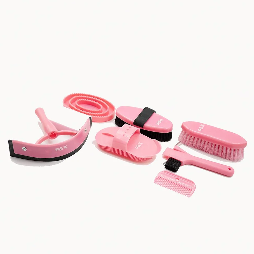 P&K Set de Soin de Cheval Rose Ensemble d'outils