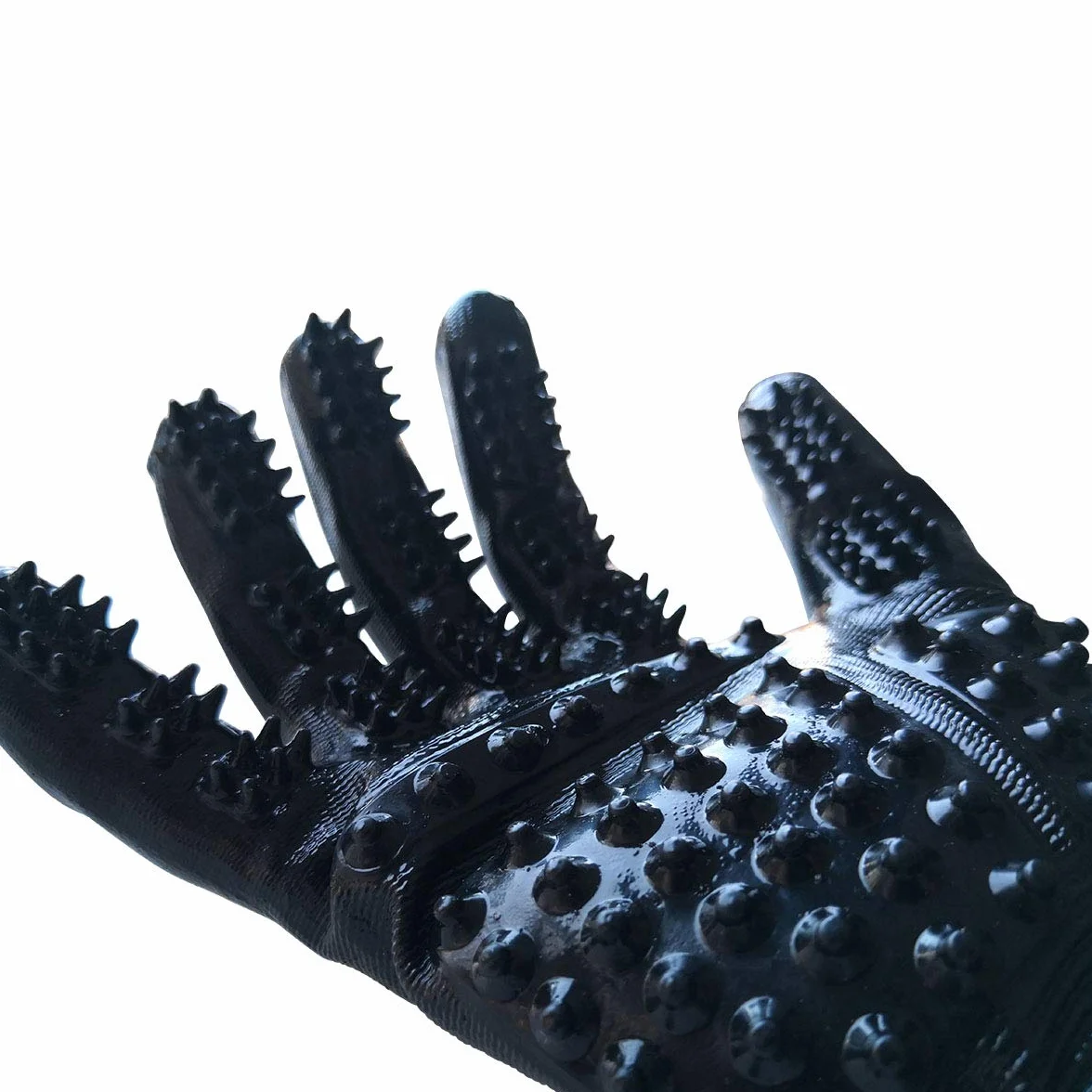 Animalon Gants de toilettage en caoutchouc lot de 2 pour chevaux et chiens changement de pelage