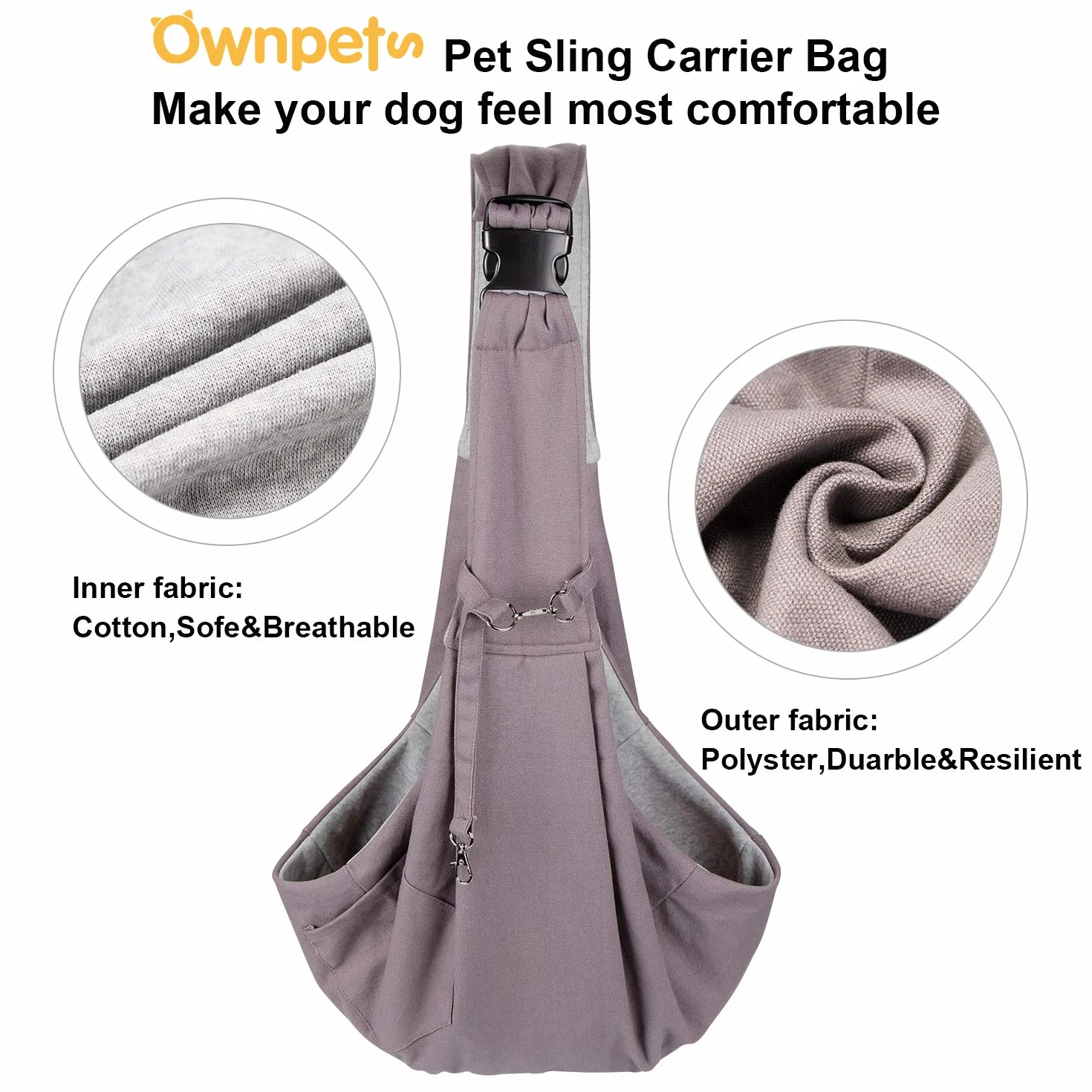 Sac de Transport en Bandoulière pour Animaux 13 kg pour Chiens et Chats