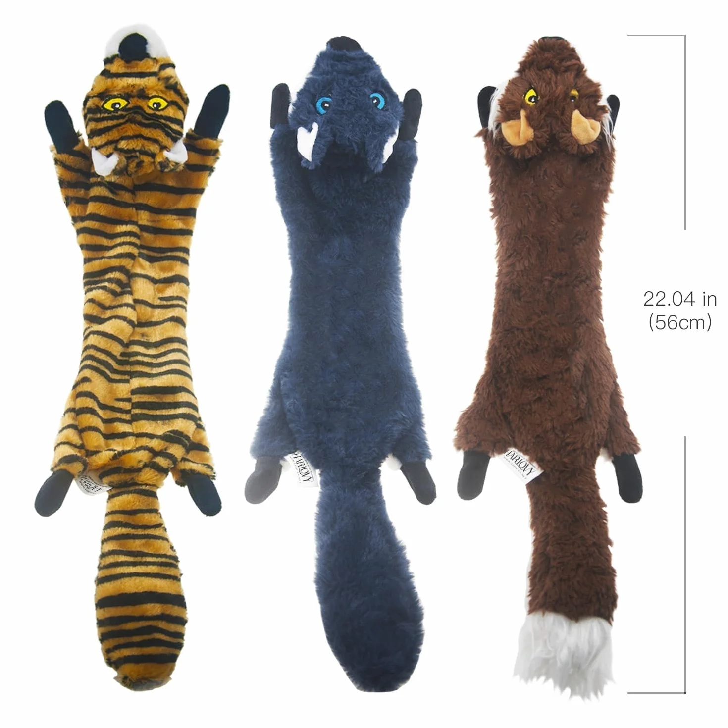 SHARLOVY Dog Squeaky Toys 5 Pack, Jouet Chien froissé Pas de Rembourrage pour Chiens Grande Taille