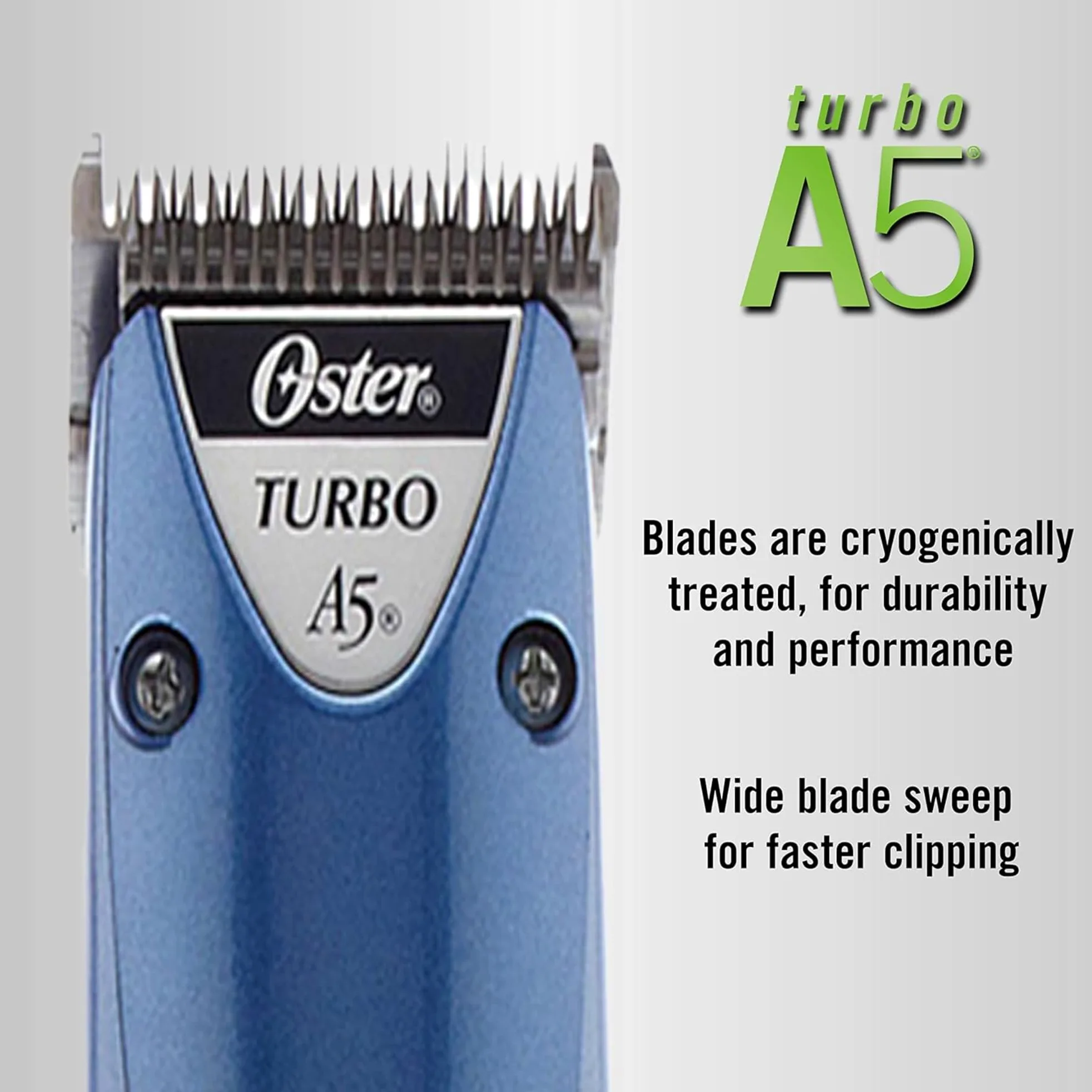 Oster Turbo A5 2 Vitesses de toilettage pour Animaux Clipper avec Amovible Cryogen-x Lame # 10