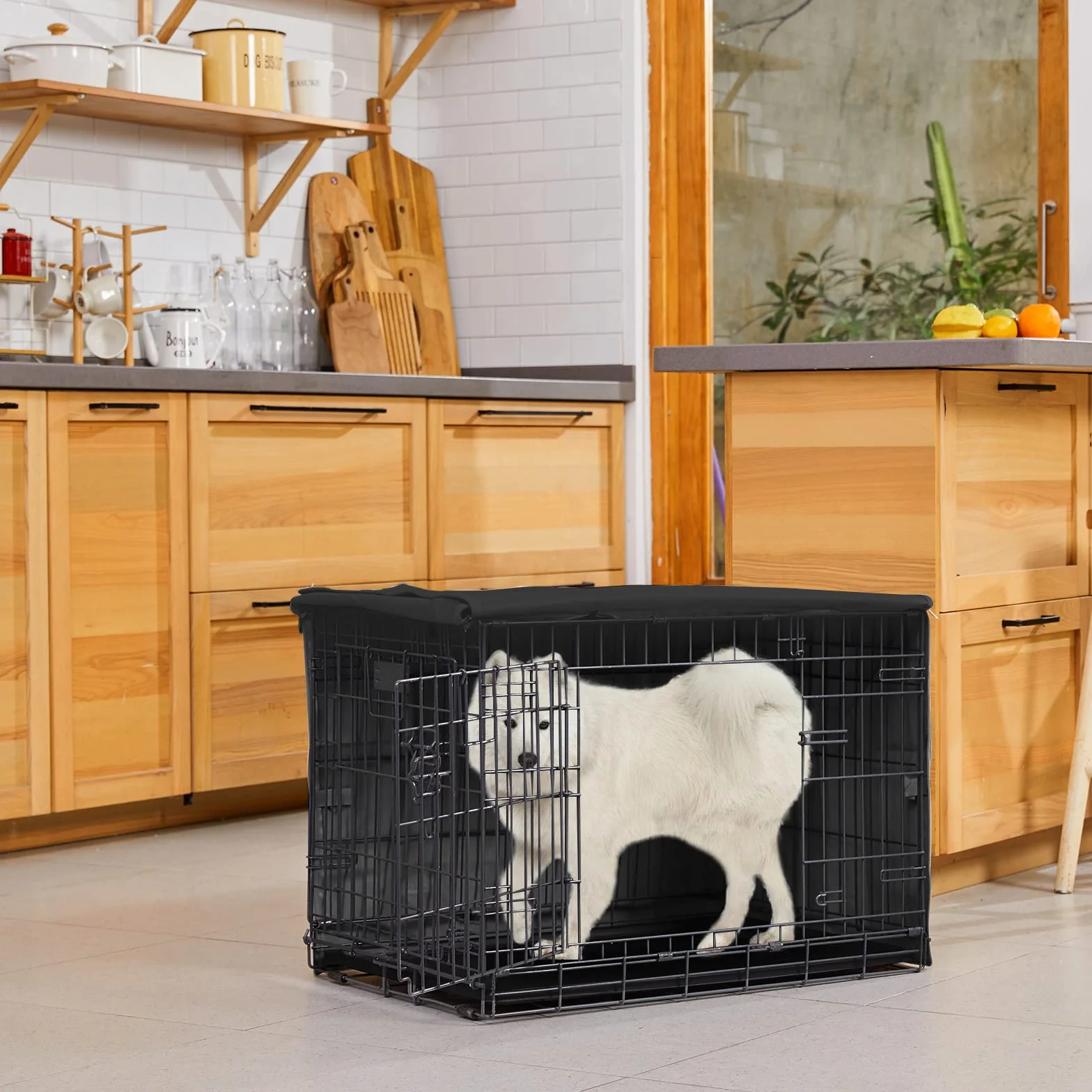 X-ZONE PET Housse de cage à double porte pour chien en polyester 61-121,9 cm