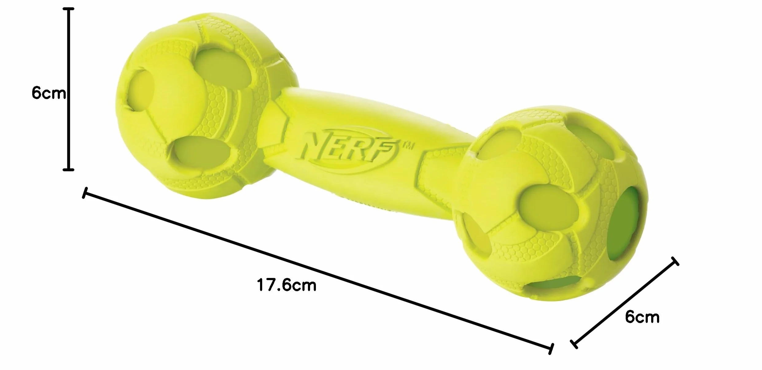 Nerf Jouet Sonore en Caoutchouc pour Chien 17,8 cm