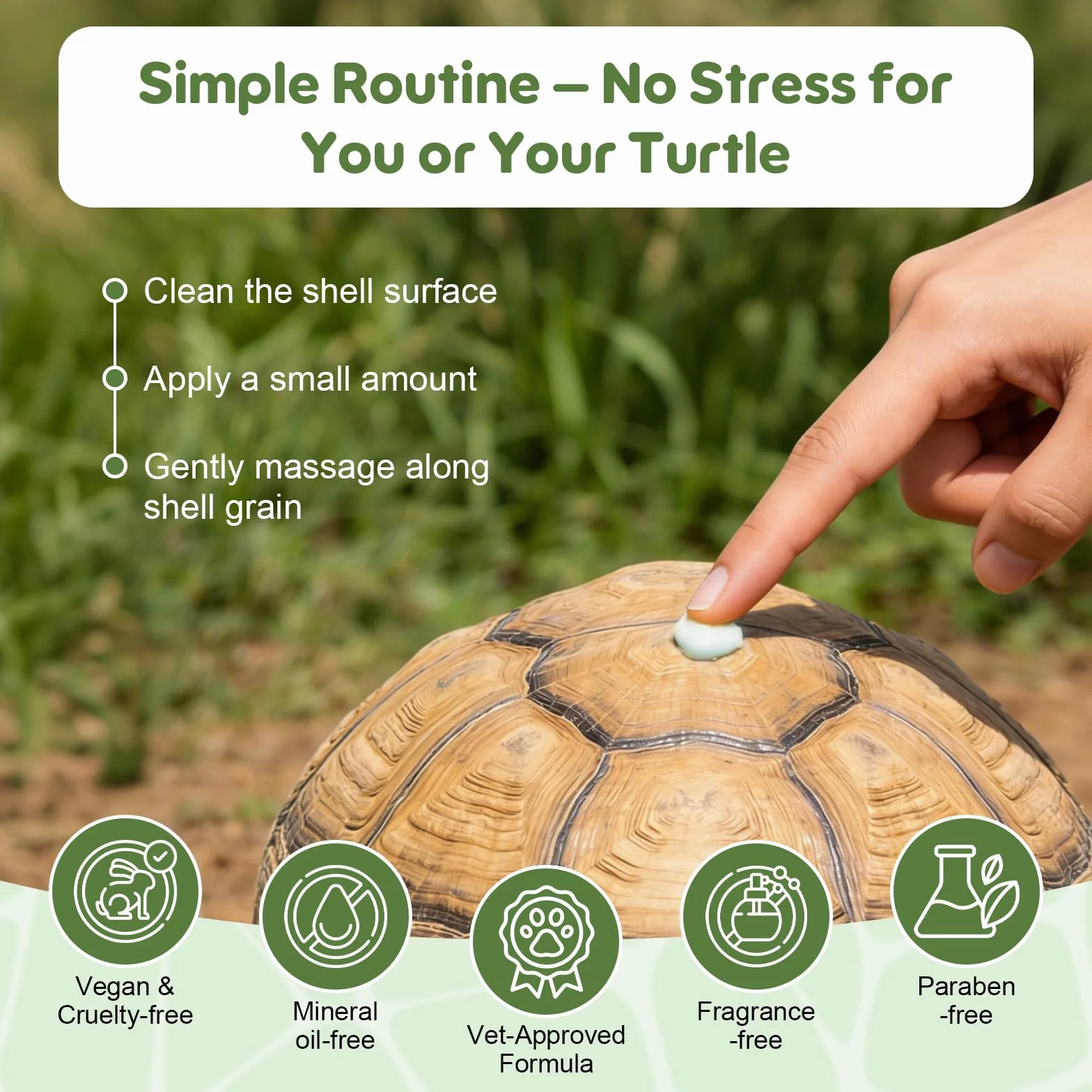 Baume hydratant pour carapace de tortue - Soin végétal 30 g