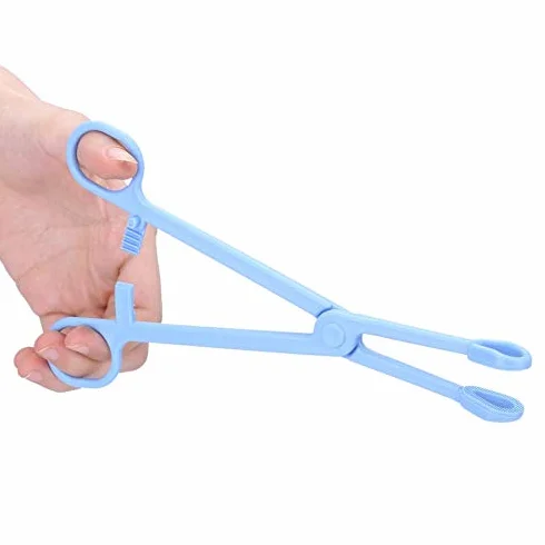 Pinces en Plastique pour Reptiles de Terrarium Outil d'Alimentation Ciseaux pour Tortues Lézards