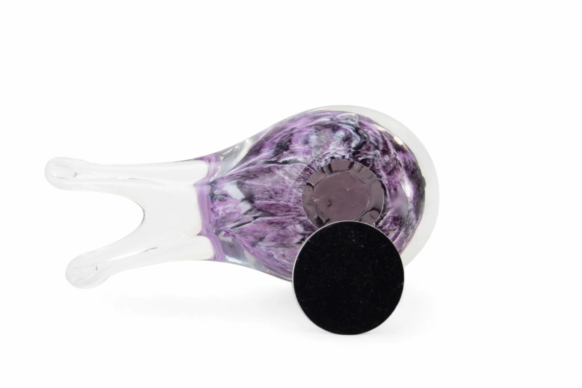 Mini urne oiseau violet feuille d'or - Urne de luxe pour chien chat humaine