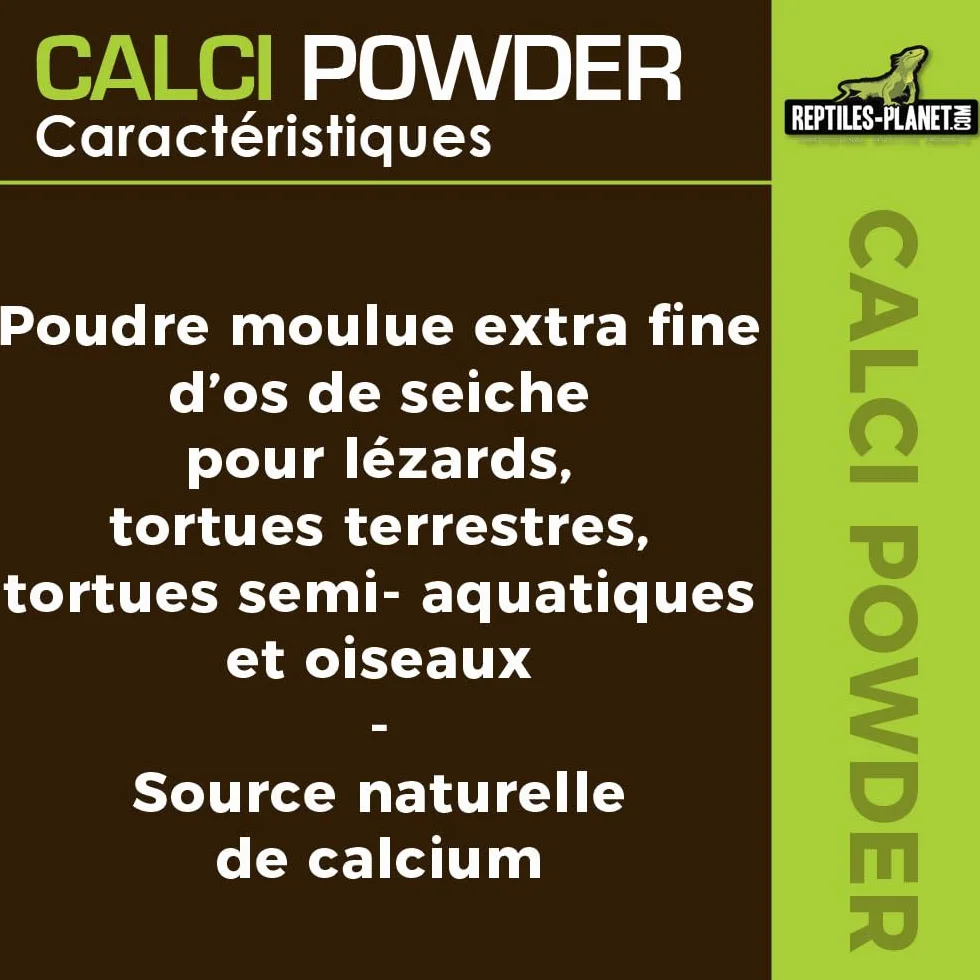 Reptiles Planet Calci Sepia Powder Os de Seiche en Poudre pour Reptiles 100 g