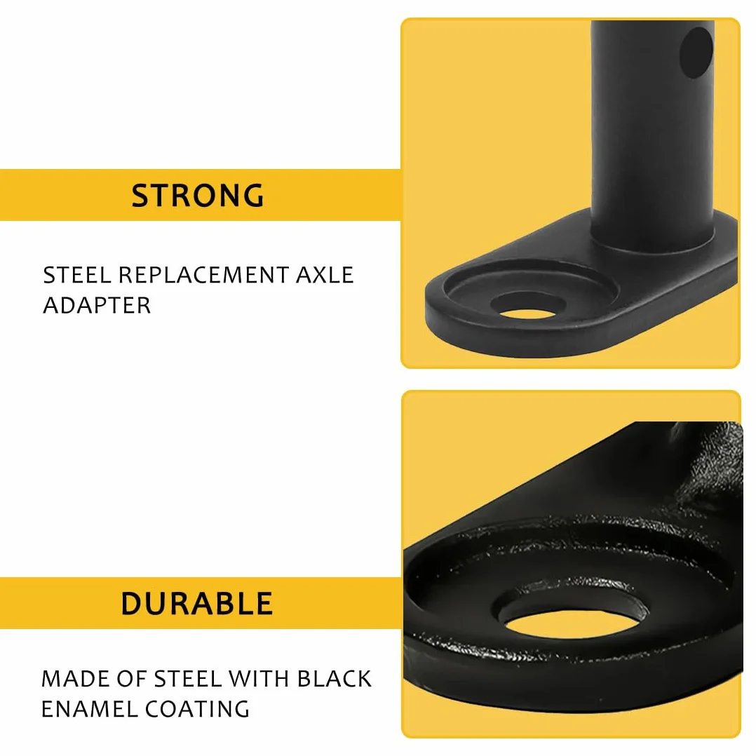 Attelage de Remorque de Vélo, Coupleur pour Remorque Velo Animaux Chariot (Angle Droit)