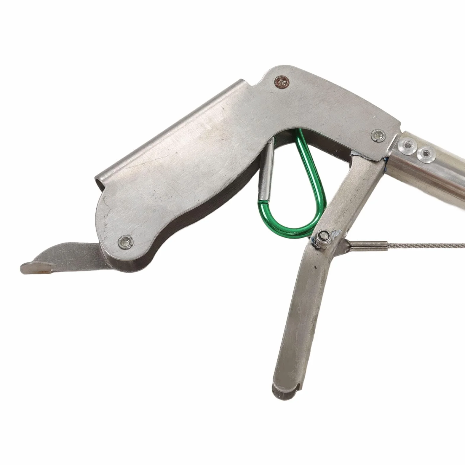 Pince à Serpent en Acier Inoxydable Pliable, Bâton de Saisie Auto-verrouillable pour éleveurs de Serpents