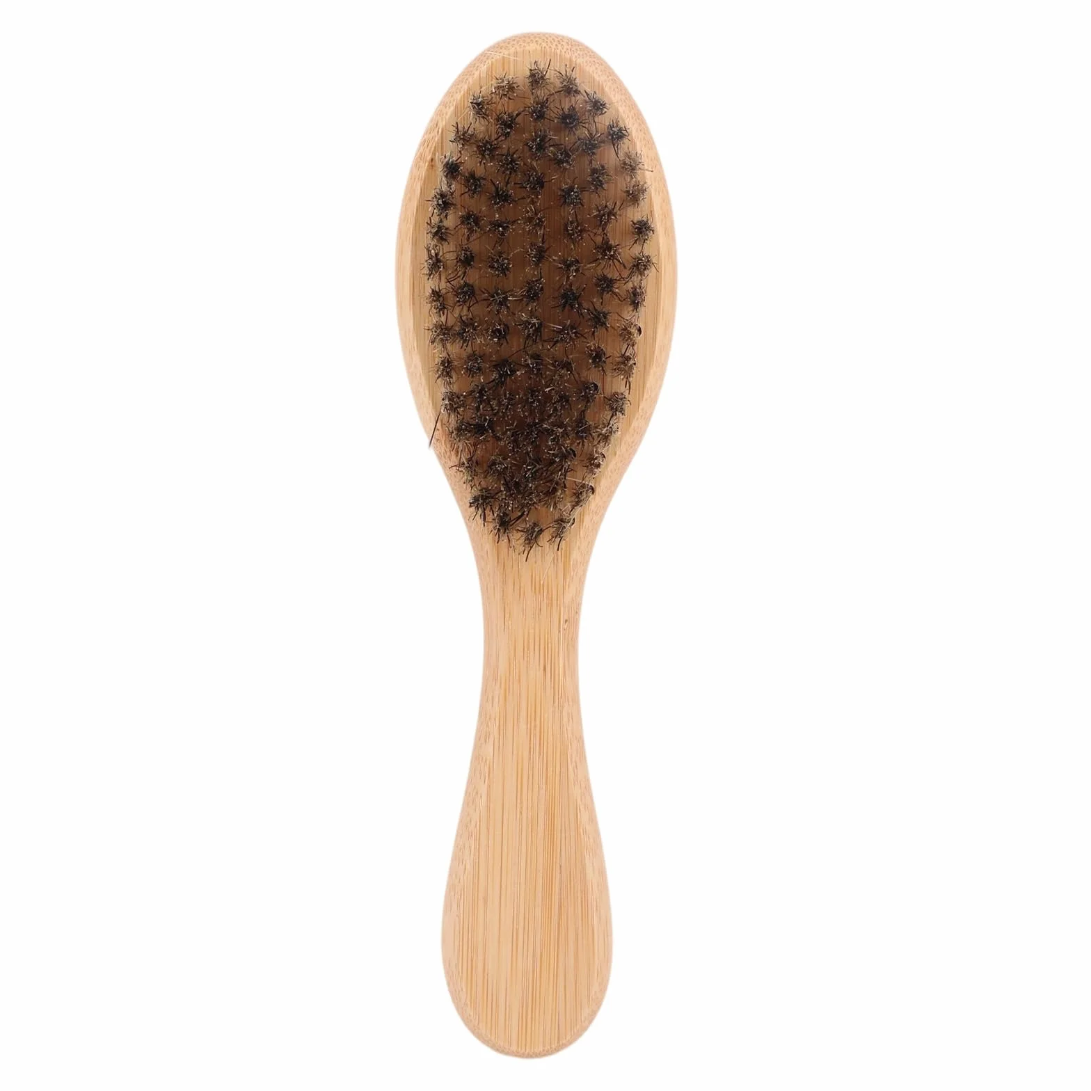 Brosse à Poils Souples pour Chiens et Chats, Poils Sanglier Brosse Ramasse avec Manche en Bois