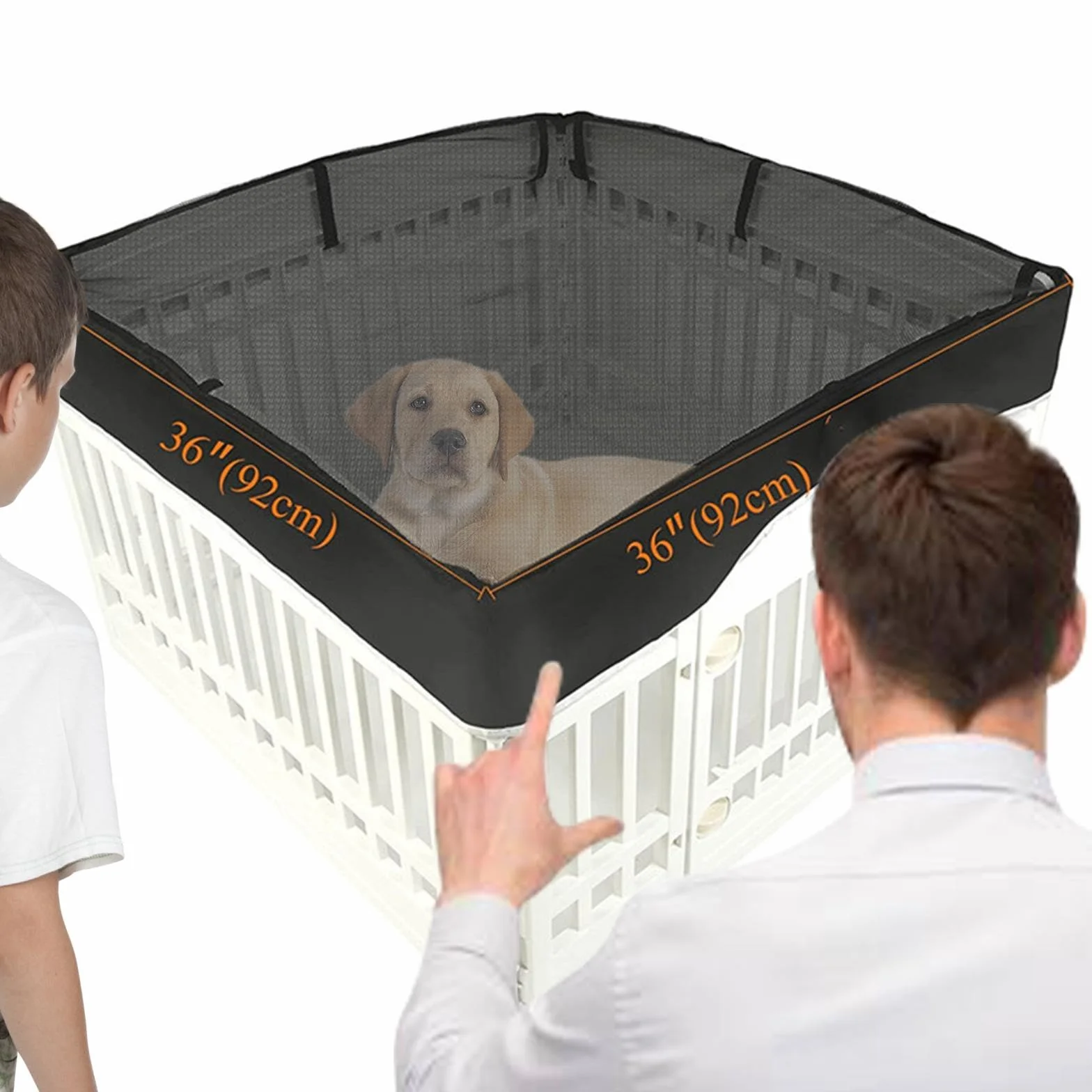 Housse de Parc pour Chien Sharplace, Couverture Résistante au Soleil en Tissu Maille Lavable, 92 cm