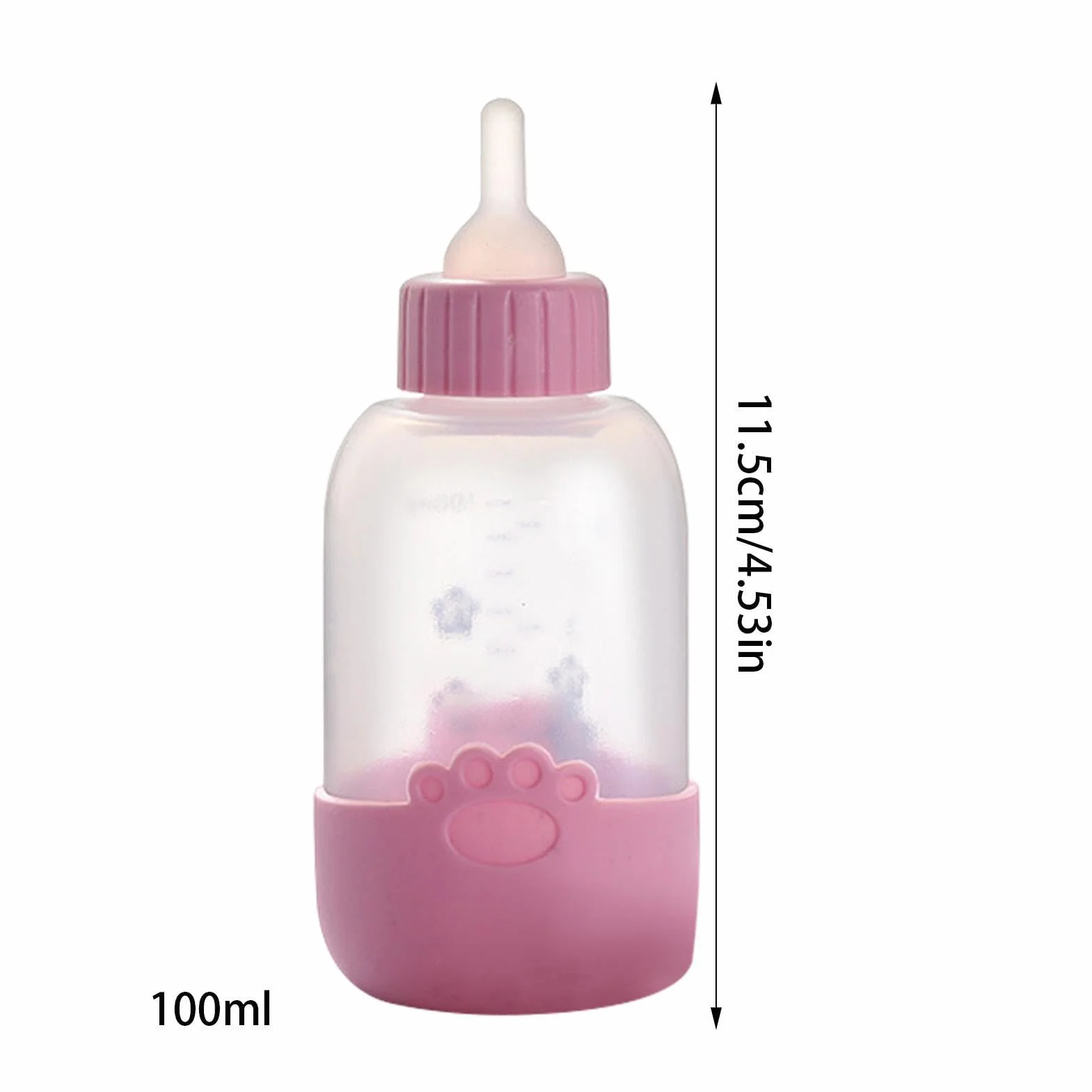 Biberon d'alimentation pour chaton 100 ml - Mangeoire à lait avec tétine et brosse