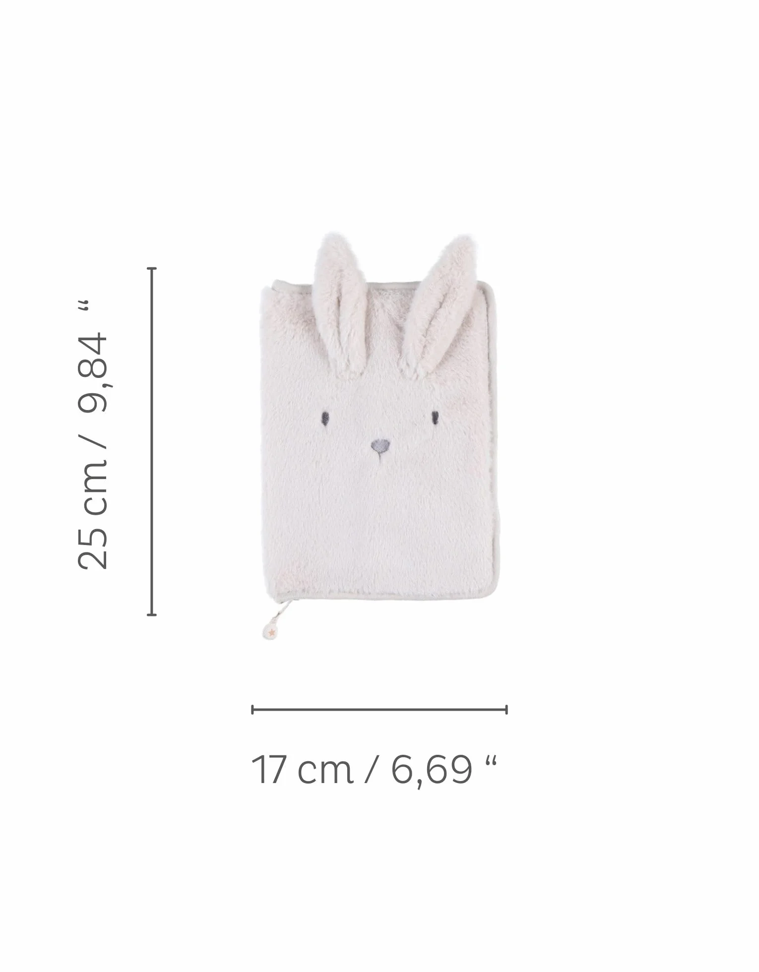 Noukie's Protège Carnet de Santé Moka le lapin Veloudoux Beige