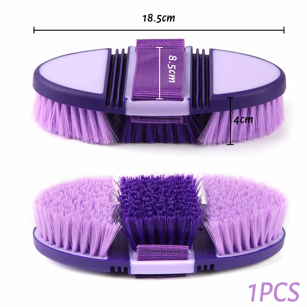 Brosse de Cheval Hillylolly Douce Poil Massage Pansage Chevaux Mue Racines Nettoyage