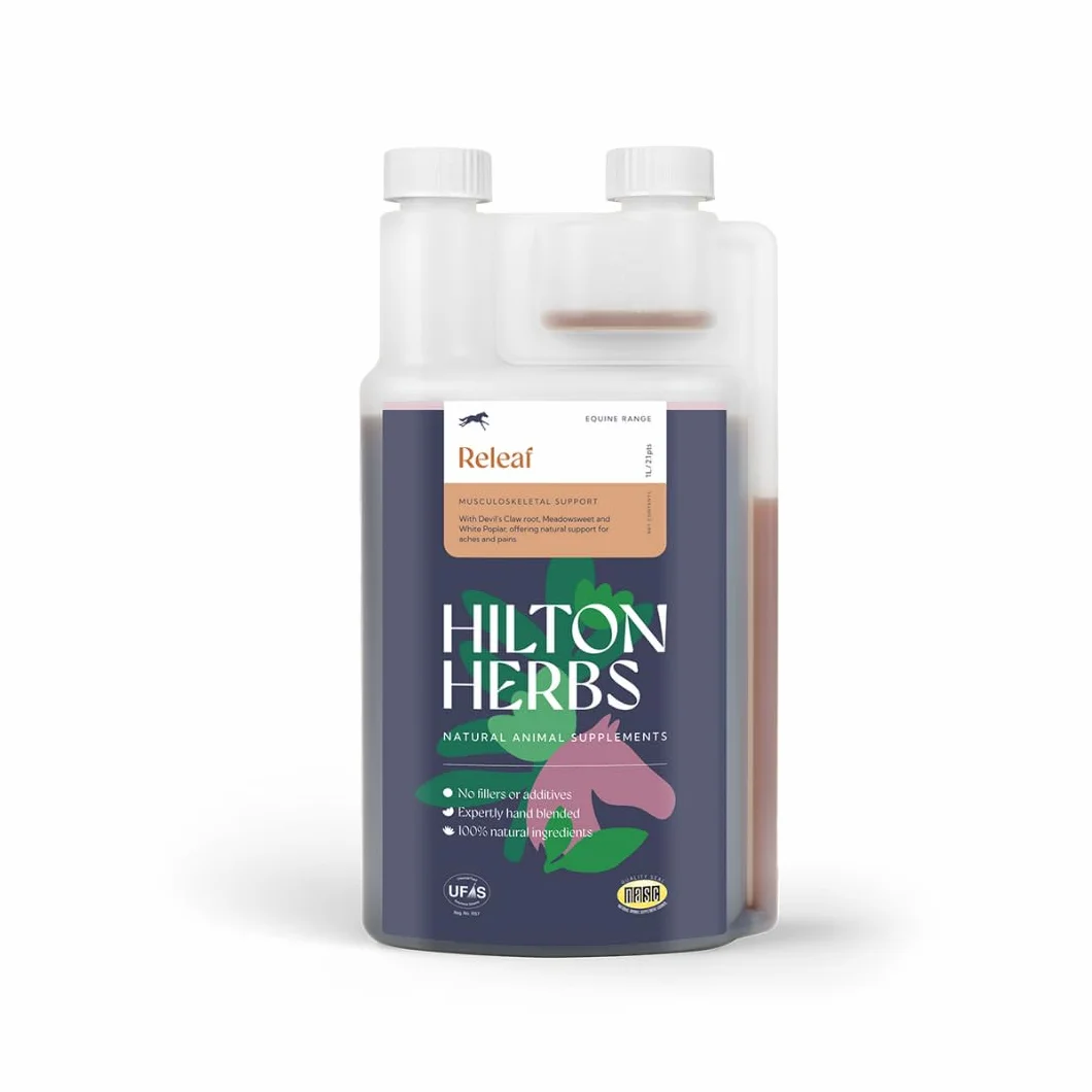 Hilton Herbs Releaf Gold 1 L Complément Alimentaire Cheval Anti Inflammatoire