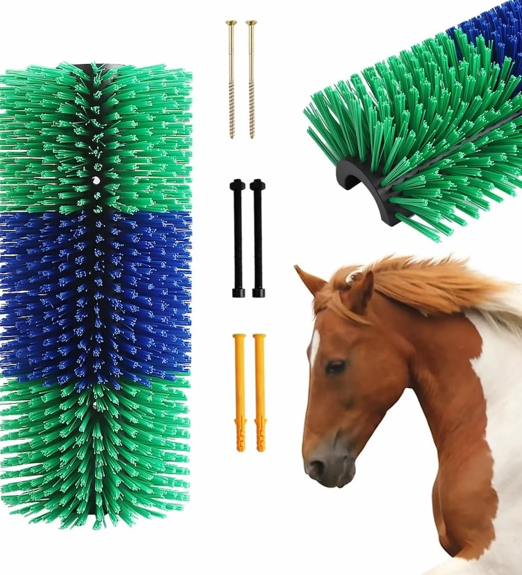 Grattoir universel pour cheval bétail brosse de massage soulagement dos