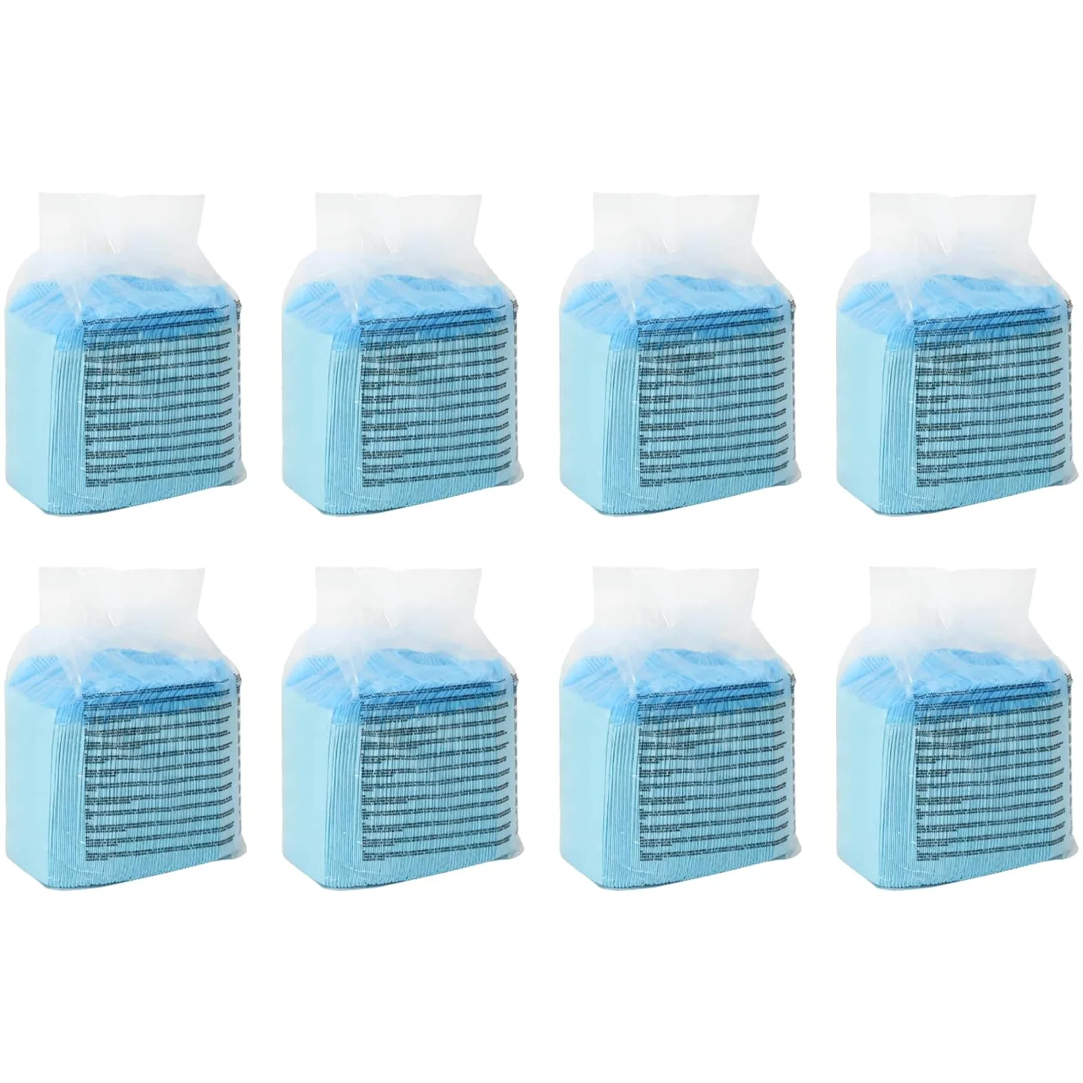 Lot de 400 tapis de dressage pour chien en tissu non tissé bleu et blanc | Parfum citron, absorbant, anti-fuite, neutralisant les odeurs, jetable