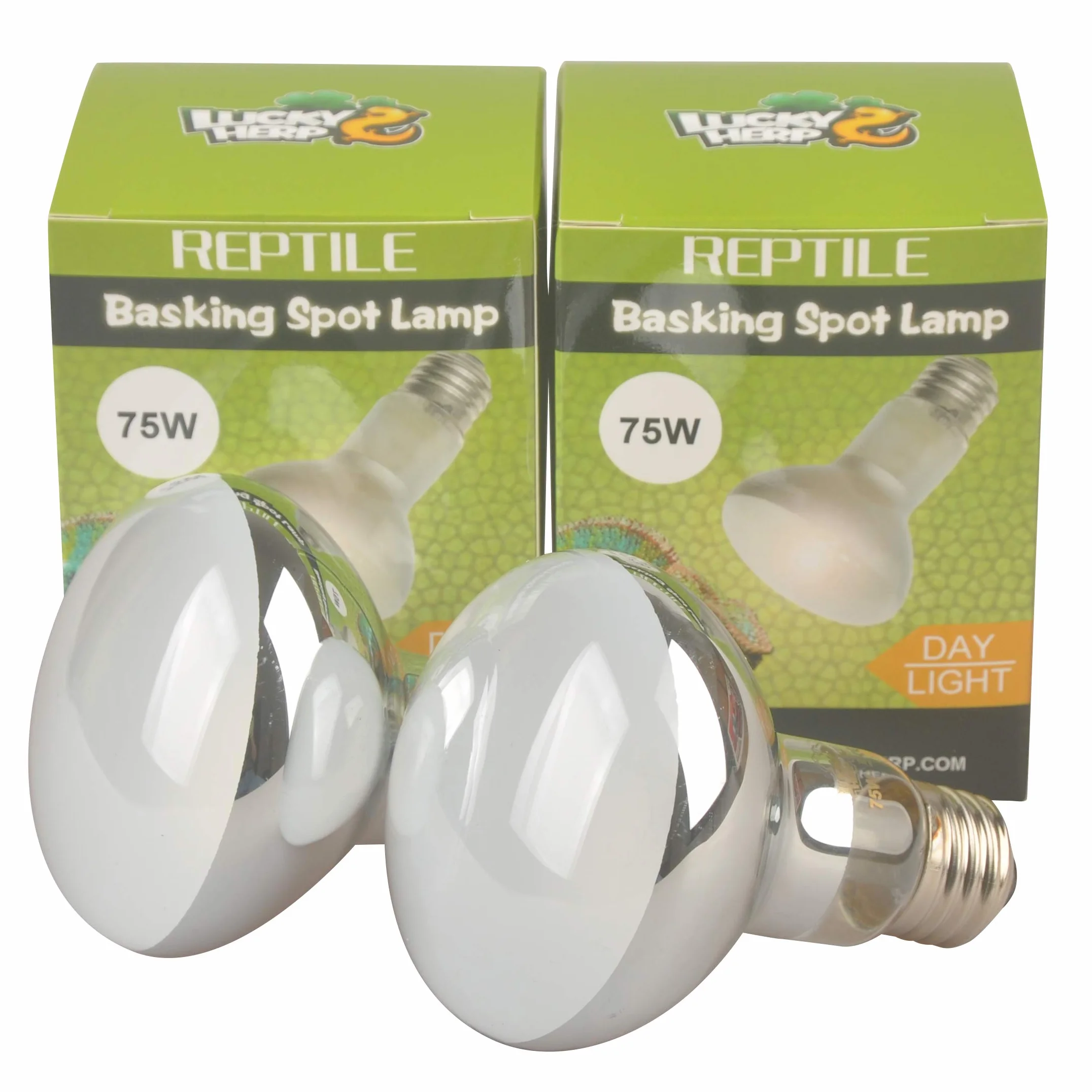 Lucky Herp Lot de 2 ampoules lampe chauffante reptiles 75 W
