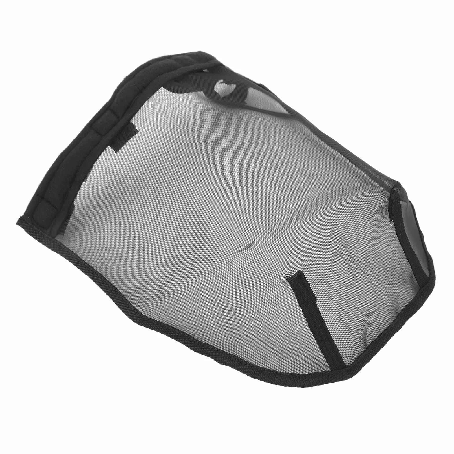Masque à Mailles Fines Respirant pour Chevaux - Filtre Nasal Anti-Allergies avec Renfort Noir, Taille L