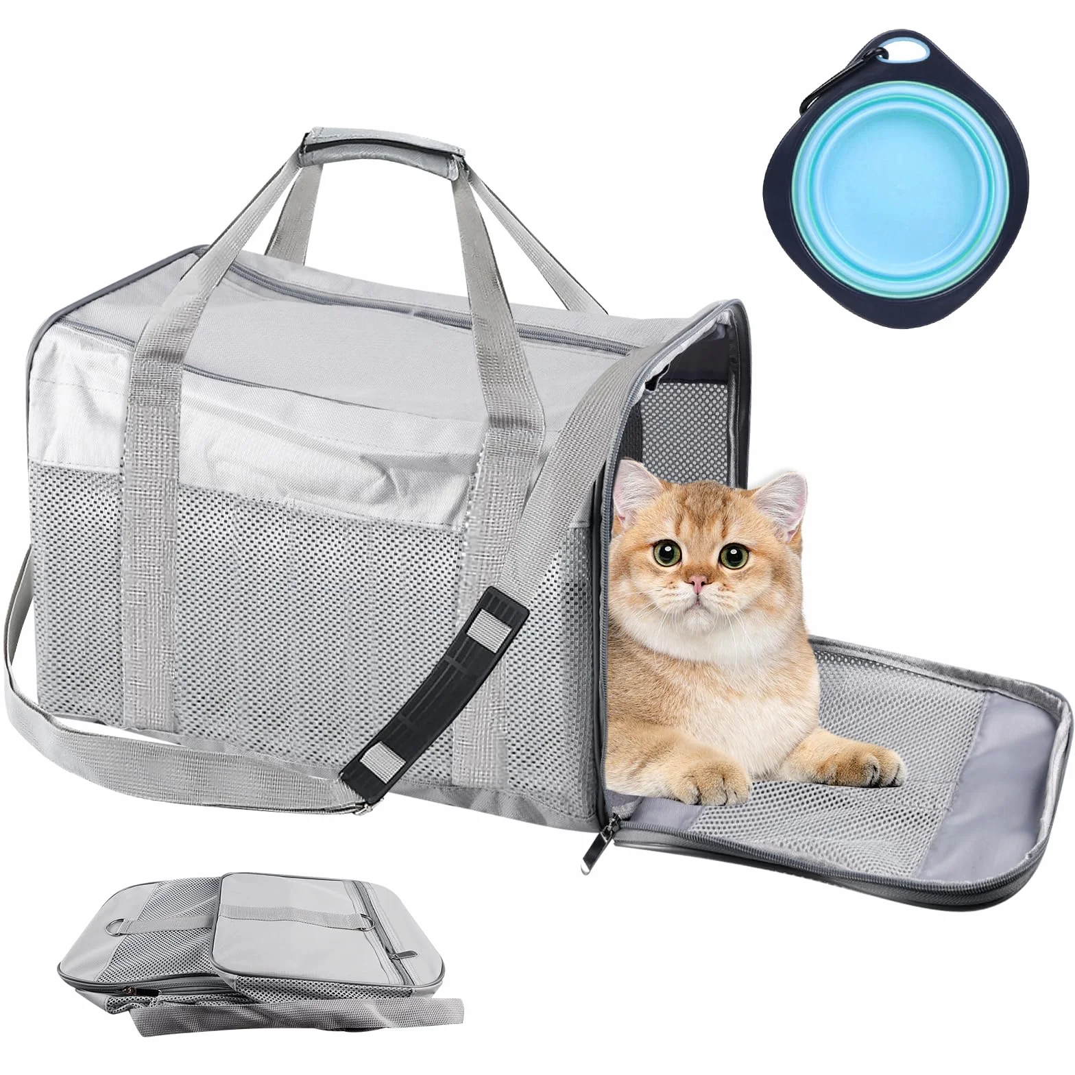 Vegena Sac Transport Chat Chien Caisse Pliable 42 x 27 x 28 cm